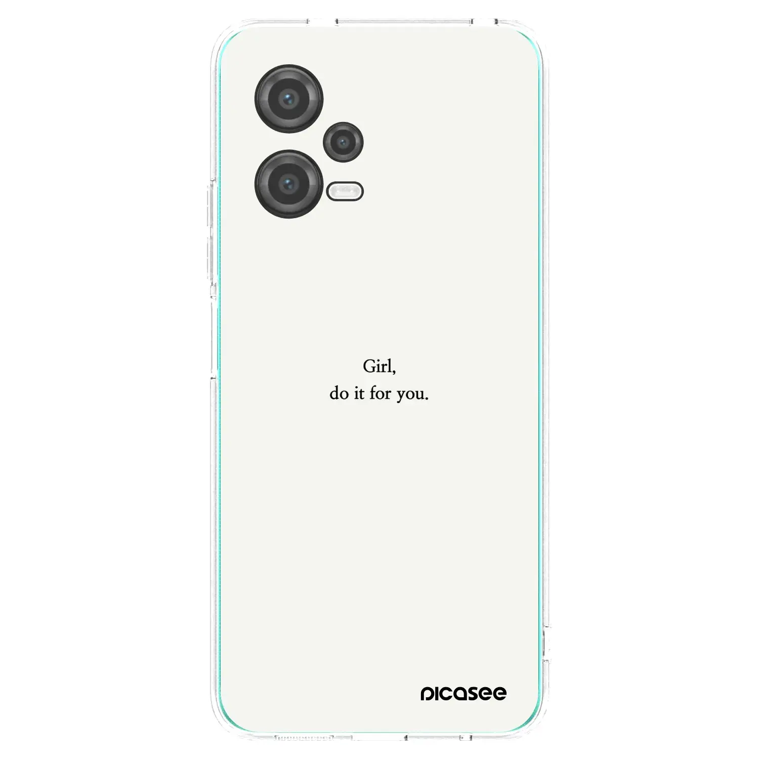 Silikonový průhledný obal pro Xiaomi Poco X5 - Girl, do it for you