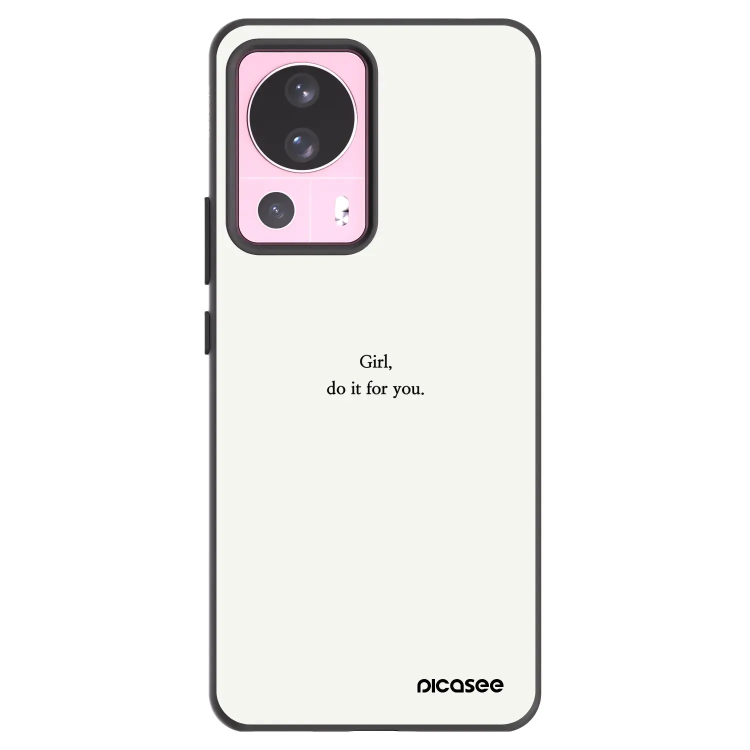 Silikonový černý obal pro Xiaomi 13 Lite - Girl, do it for you