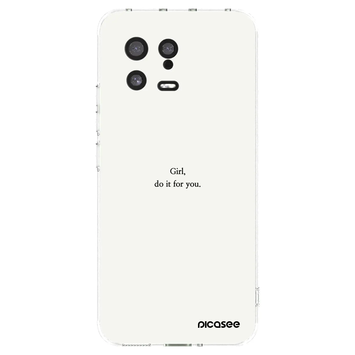 Silikonový průhledný obal pro Xiaomi 13 - Girl, do it for you