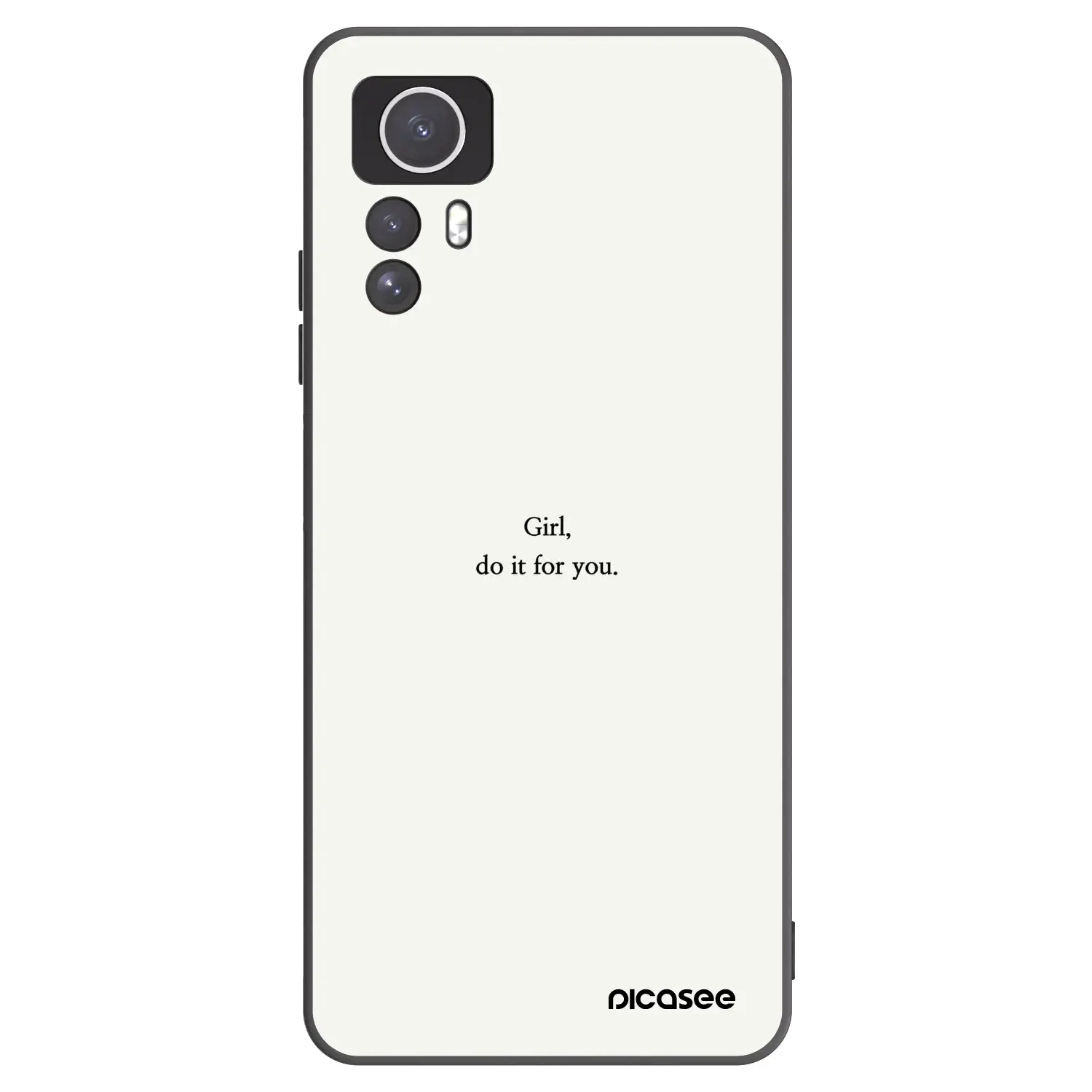 Silikonový černý obal pro Xiaomi Redmi Note 12S - Girl, do it for you