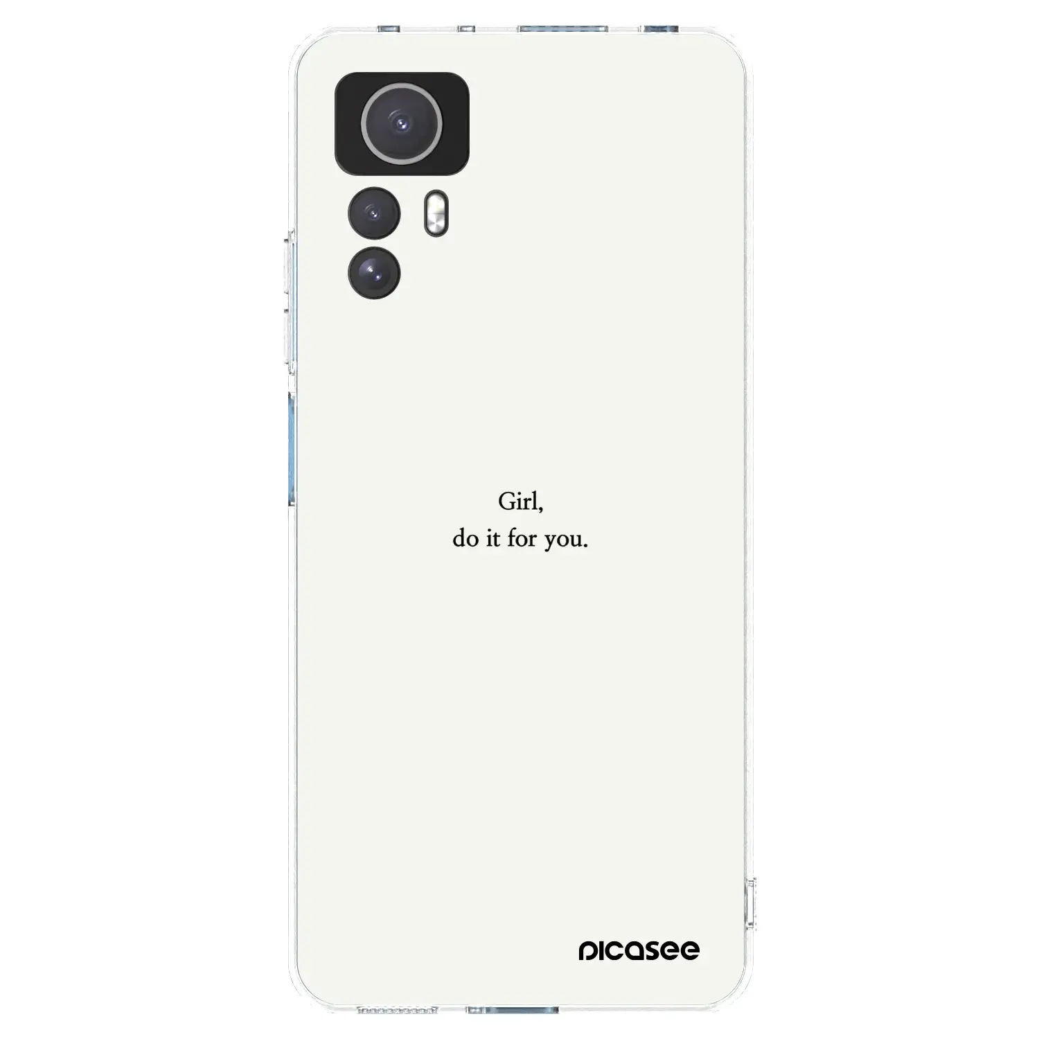 Silikonový průhledný obal pro Xiaomi Redmi Note 12S - Girl, do it for you