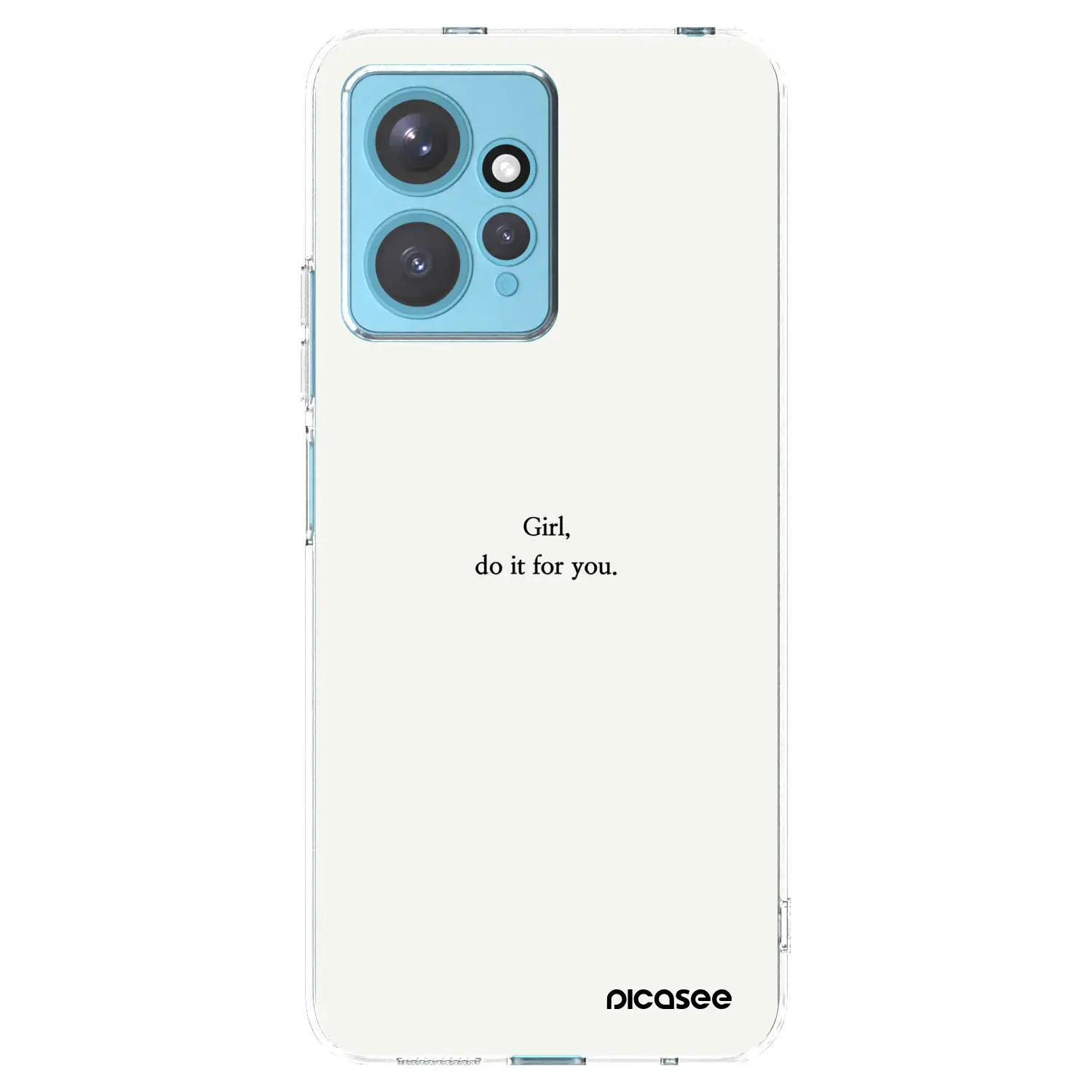 Silikonový průhledný obal pro Xiaomi Redmi Note 12 4G - Girl, do it for you