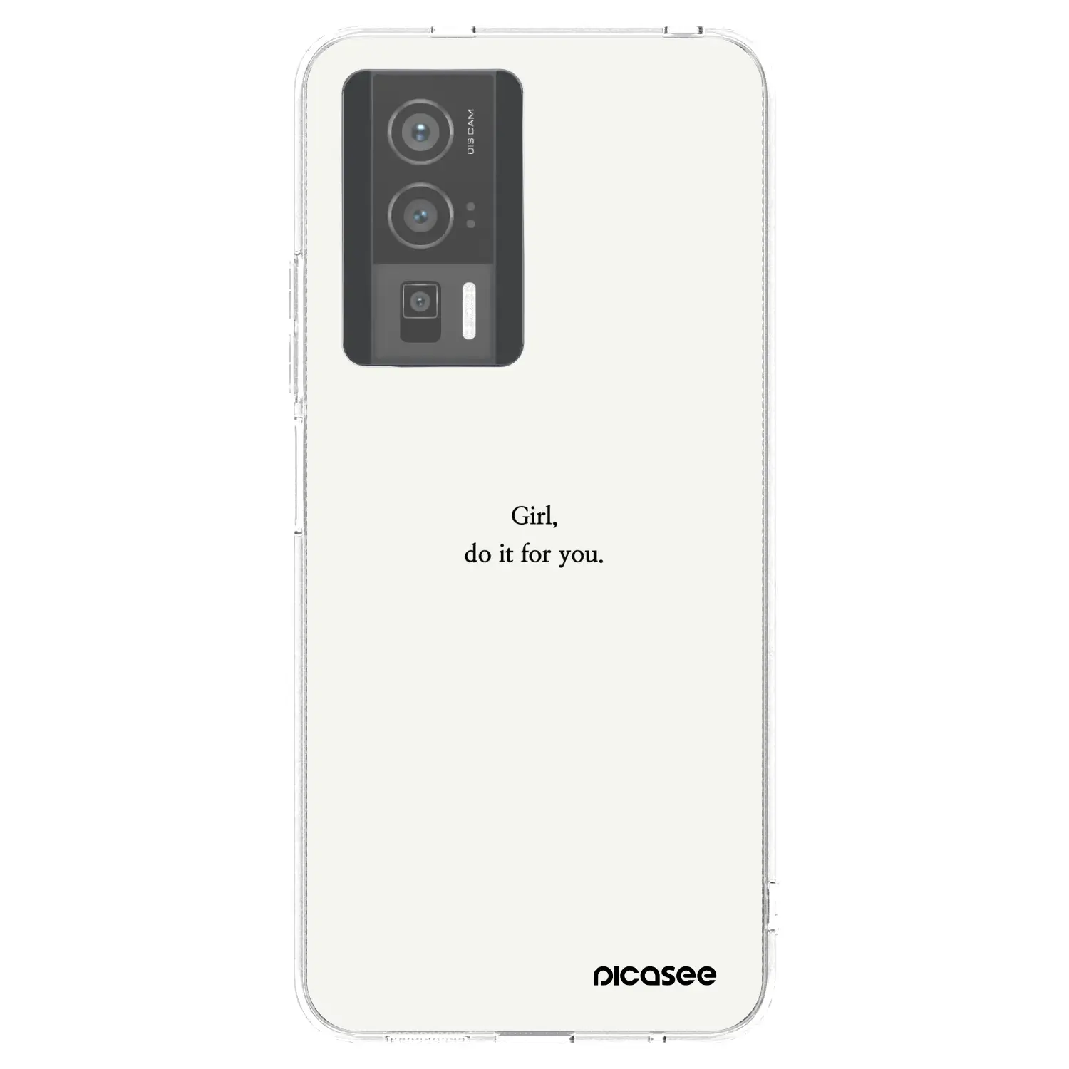 Silikonový průhledný obal pro Xiaomi Poco F5 Pro 5G - Girl, do it for you