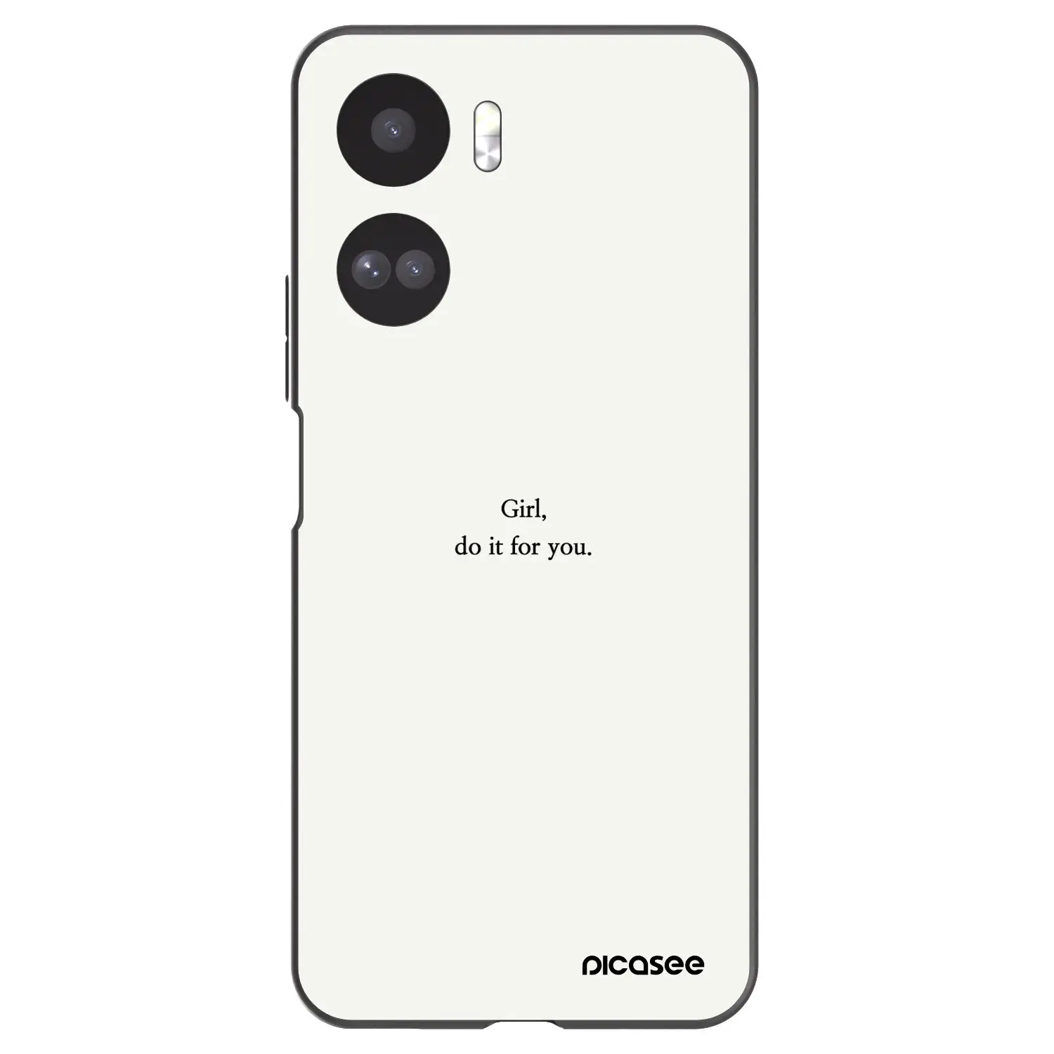 Silikonový černý obal pro Honor 90 Lite 5G - Girl, do it for you