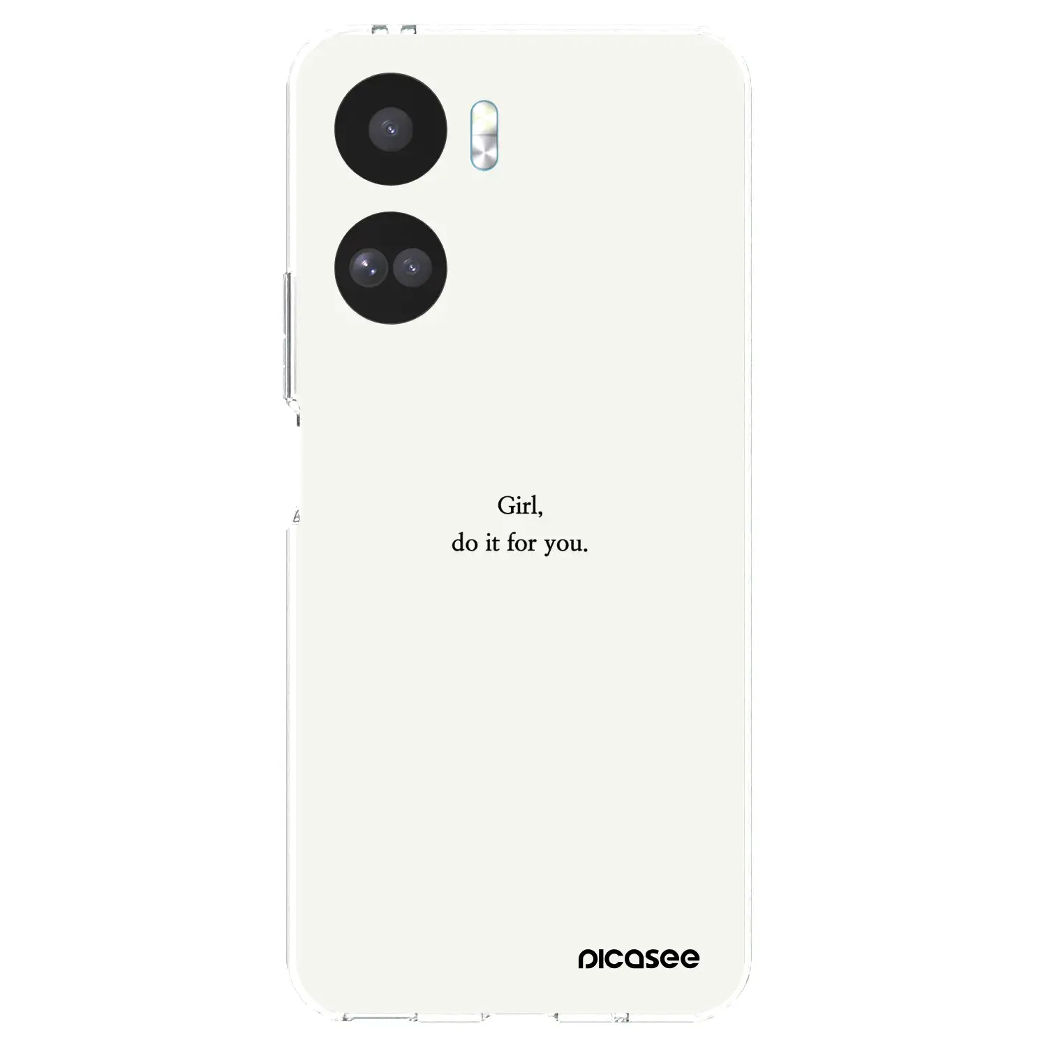 Silikonový průhledný obal pro Honor 90 Lite 5G - Girl, do it for you