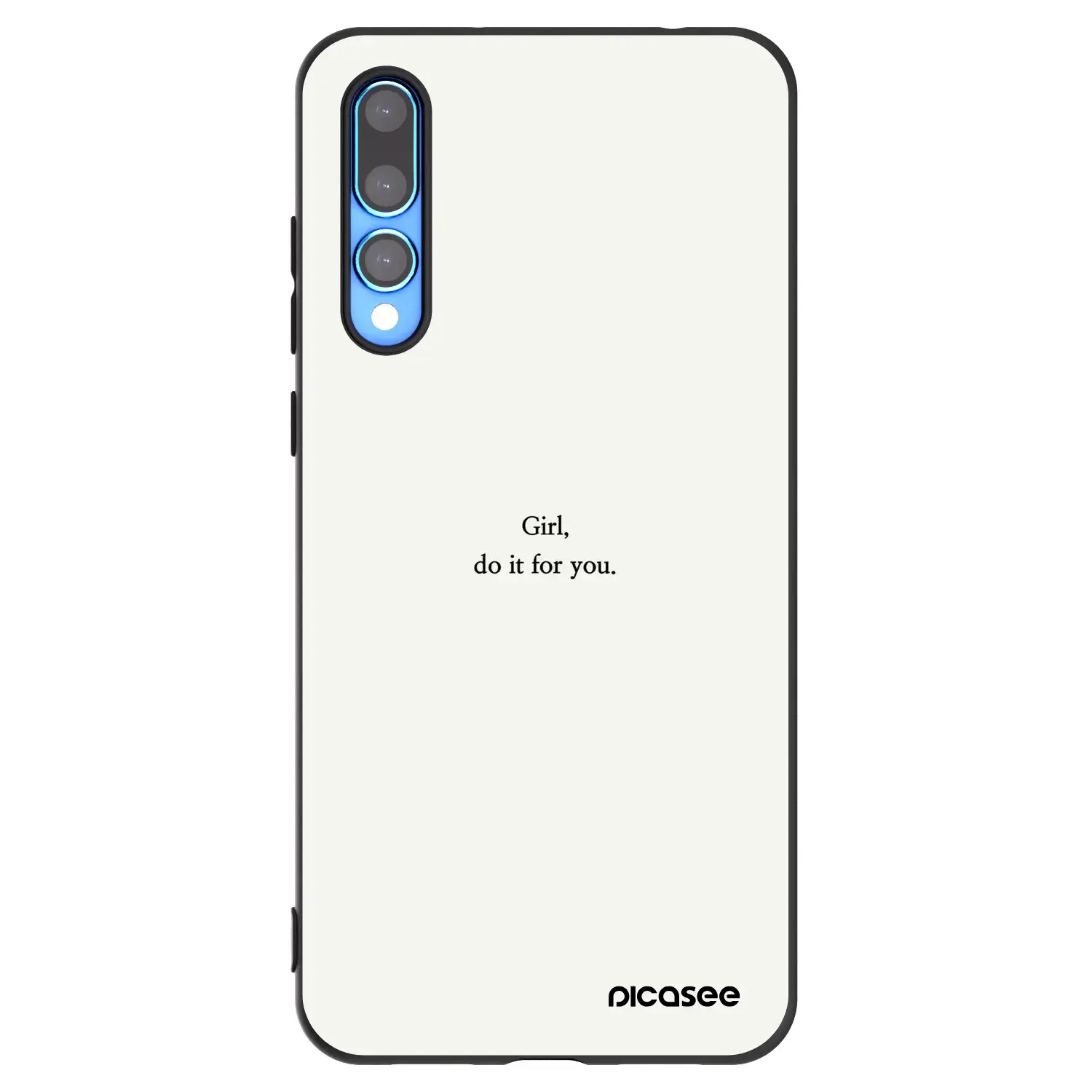 Silikonový černý obal pro Huawei P20 Pro - Girl, do it for you