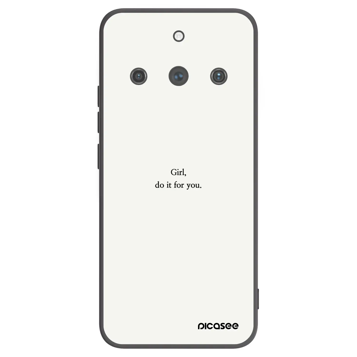 Silikonový černý obal pro Realme 11 Pro+ - Girl, do it for you