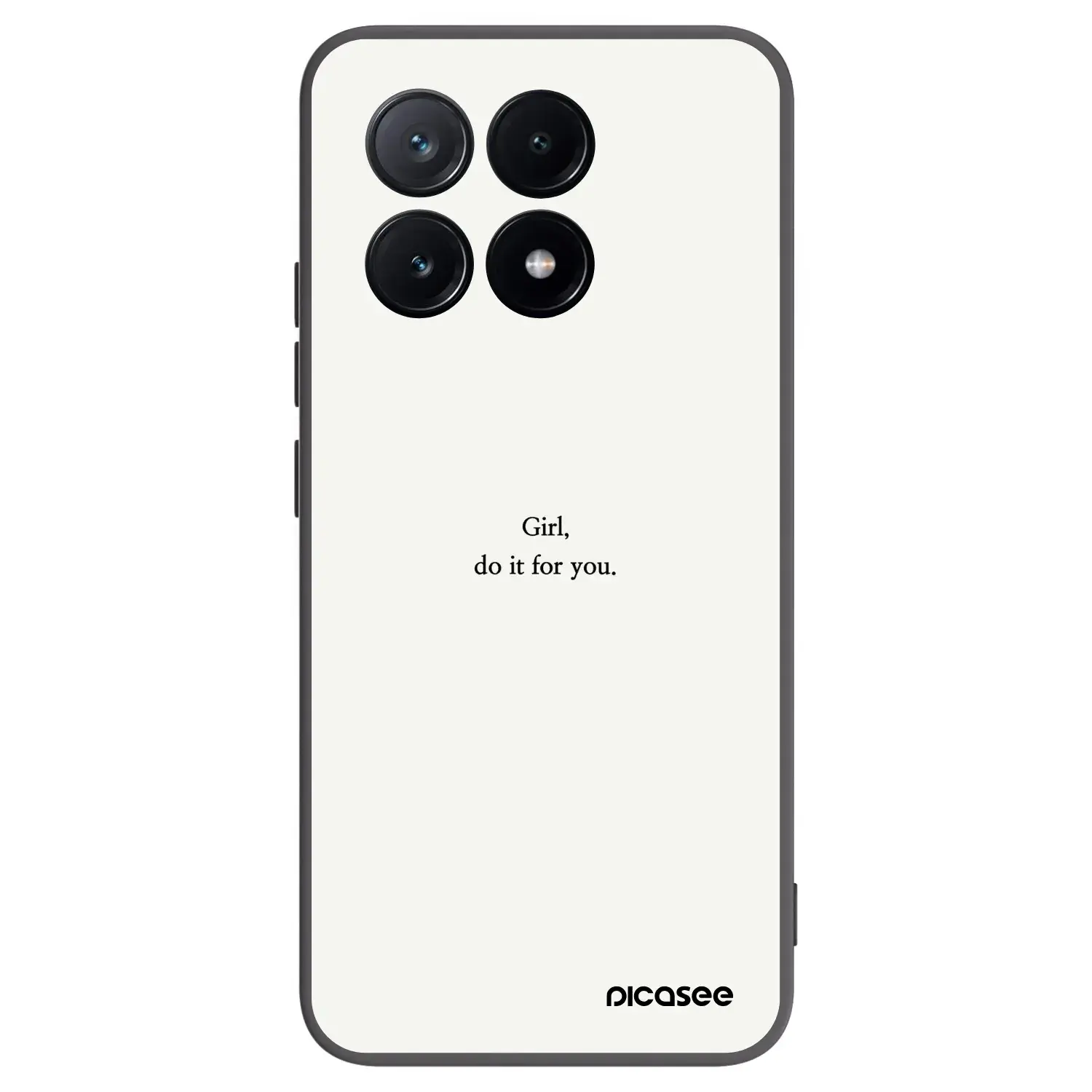 Silikonový černý obal pro Xiaomi Poco X6 Pro - Girl, do it for you