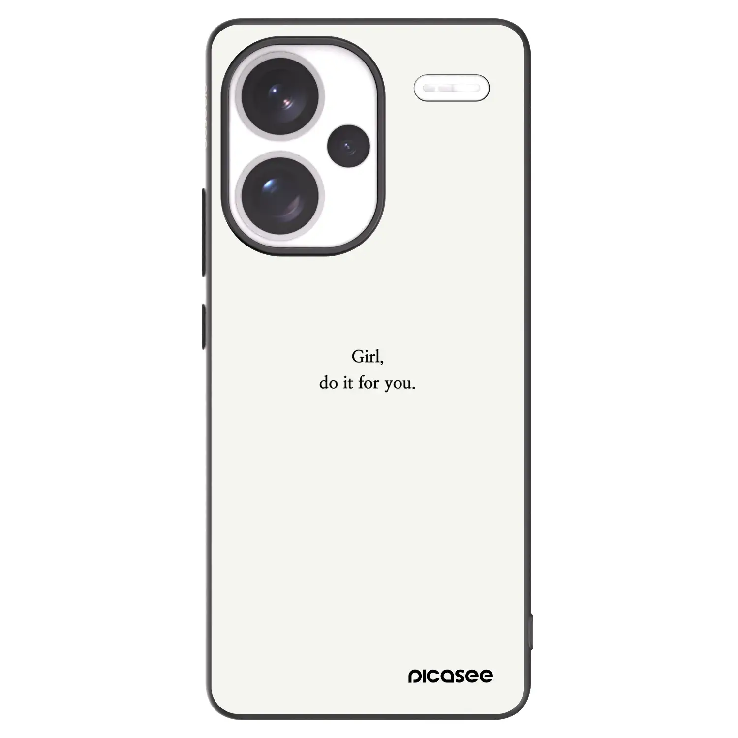 Silikonový černý obal pro Xiaomi Redmi Note 13 Pro+ 5G - Girl, do it for you