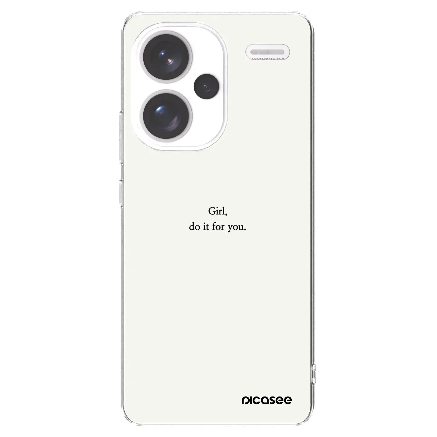 Silikonový průhledný obal pro Xiaomi Redmi Note 13 Pro+ 5G - Girl, do it for you