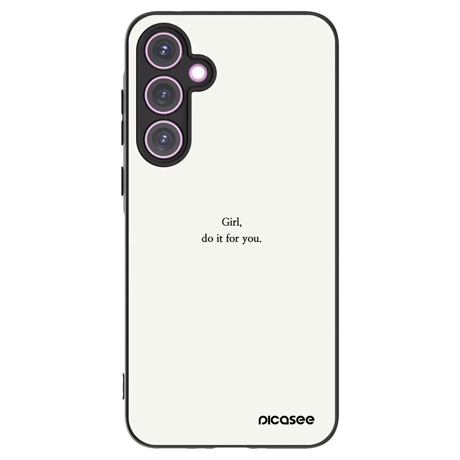 Silikonový černý obal pro Samsung Galaxy A35 5G A356B - Girl, do it for you