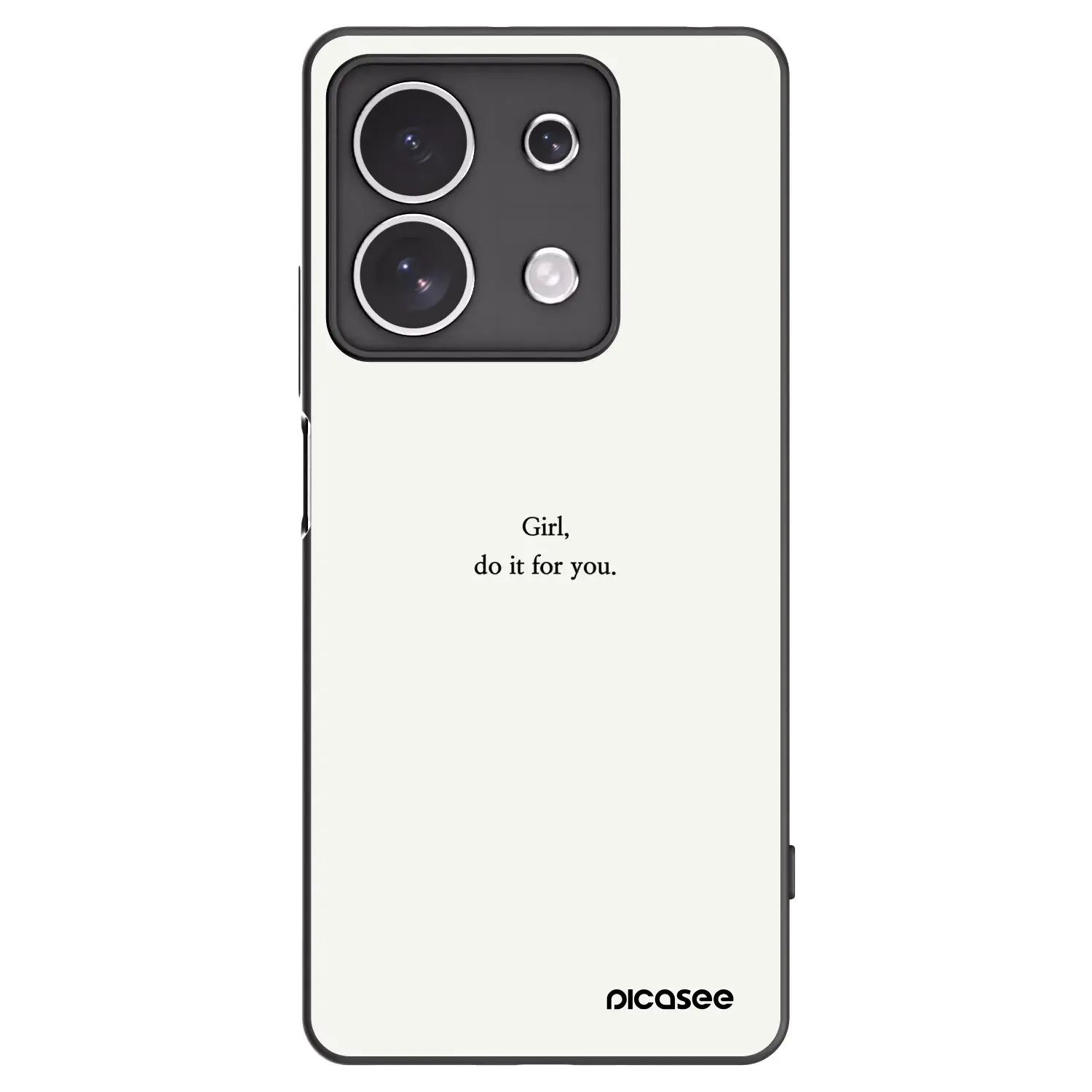 Silikonový černý obal pro Xiaomi Redmi Note 13 4G - Girl, do it for you