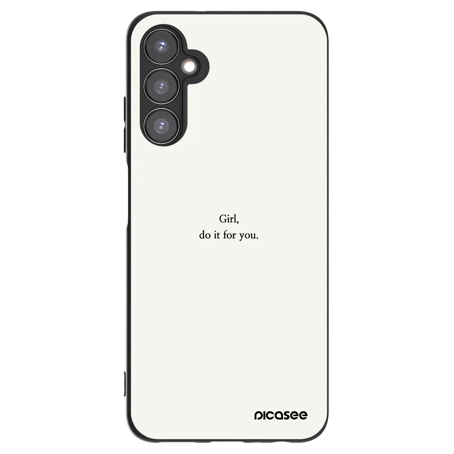 Silikonový černý obal pro Samsung Galaxy A05s A057G - Girl, do it for you