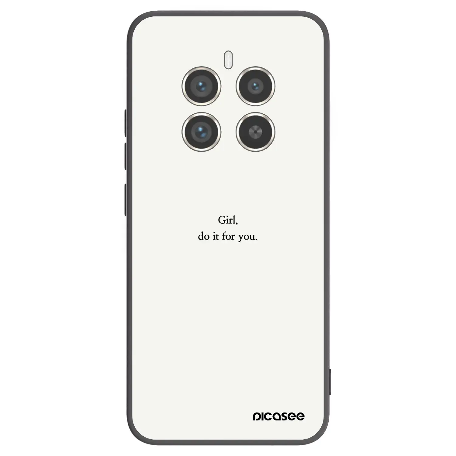 Silikonový černý obal pro Realme 12 Pro 5G - Girl, do it for you