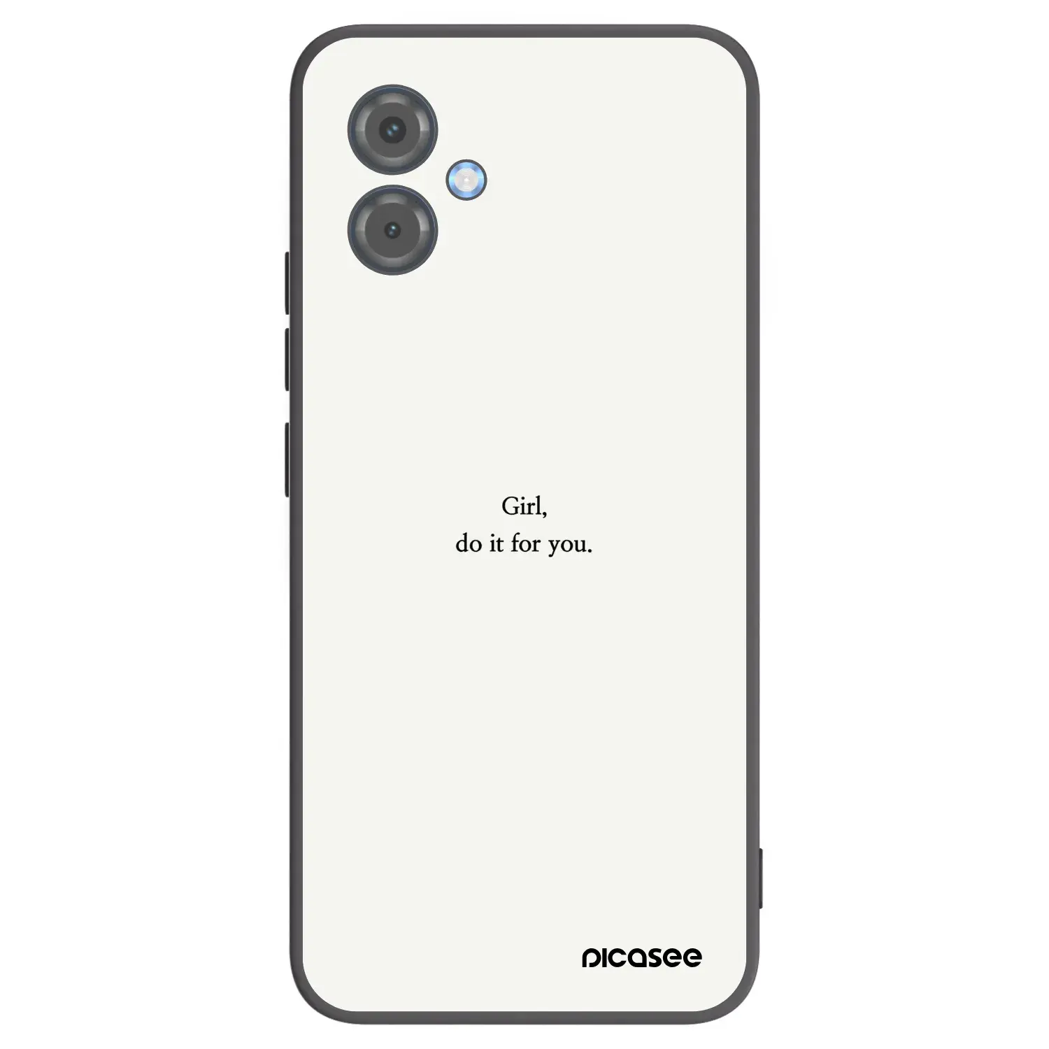 Silikonový černý obal pro Motorola Moto G14 - Girl, do it for you