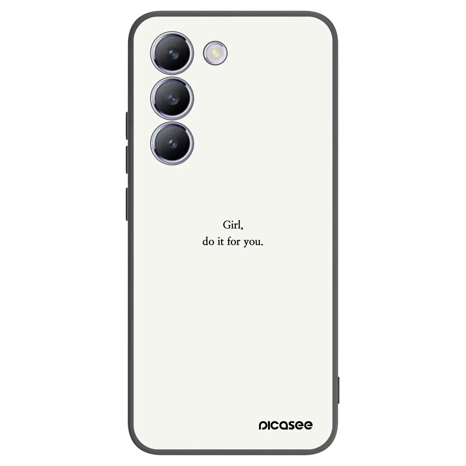 Silikonový černý obal pro Vivo V40 SE 5G - Girl, do it for you