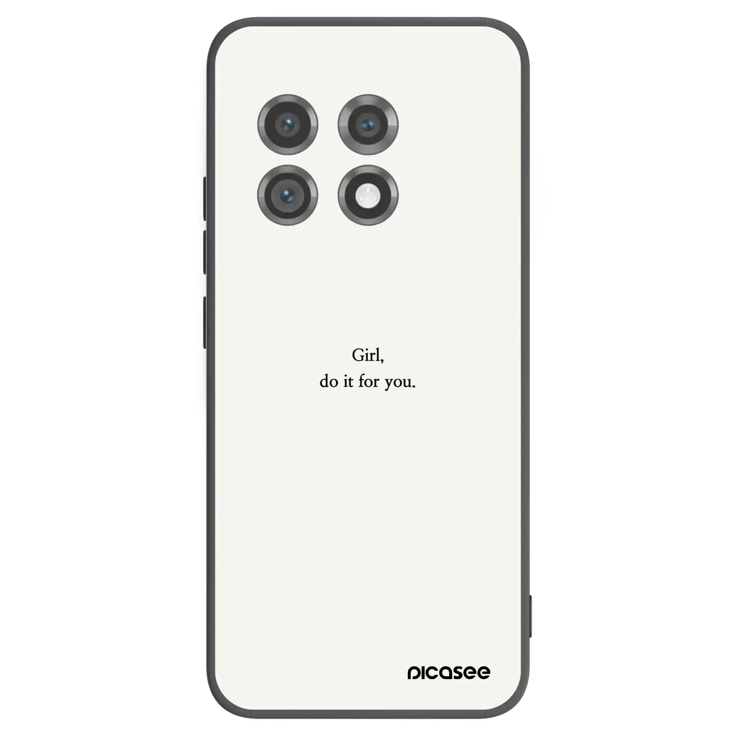 Silikonový černý obal pro OnePlus 11 5G - Girl, do it for you