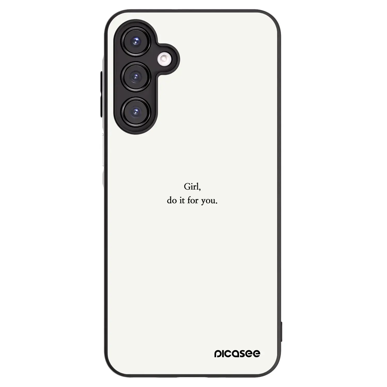 Silikonový černý obal pro Samsung Galaxy A16 5G - Girl, do it for you