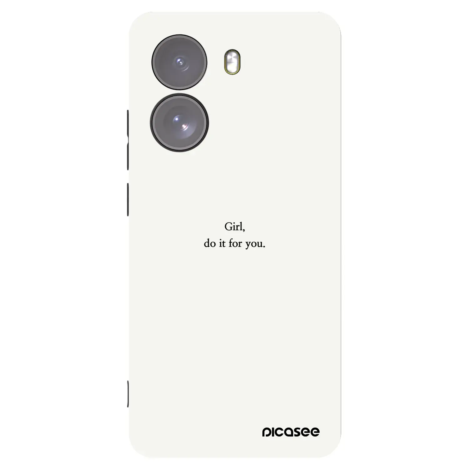 Silikonový černý obal pro Xiaomi Poco X7 - Girl, do it for you