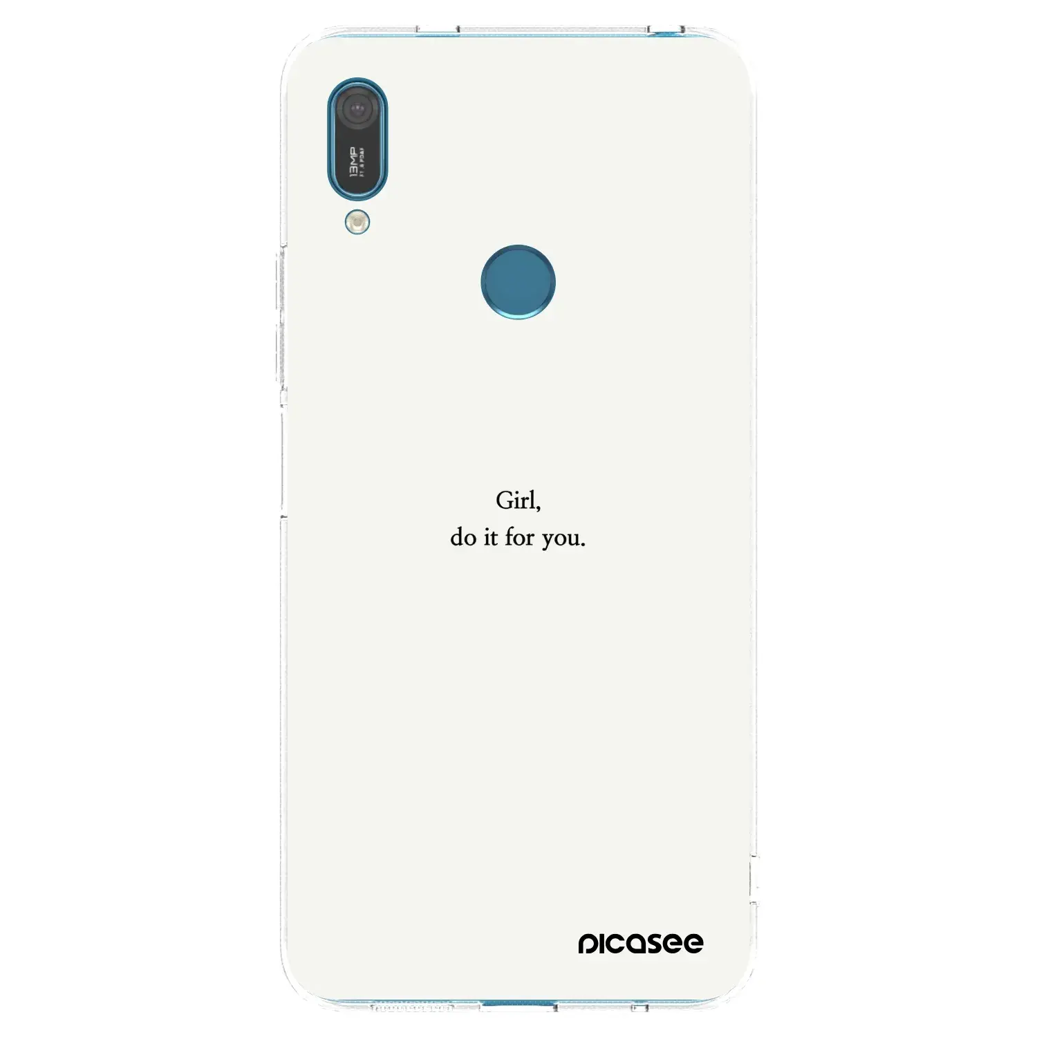 Silikonový průhledný obal pro Huawei Y7 2019 - Girl, do it for you