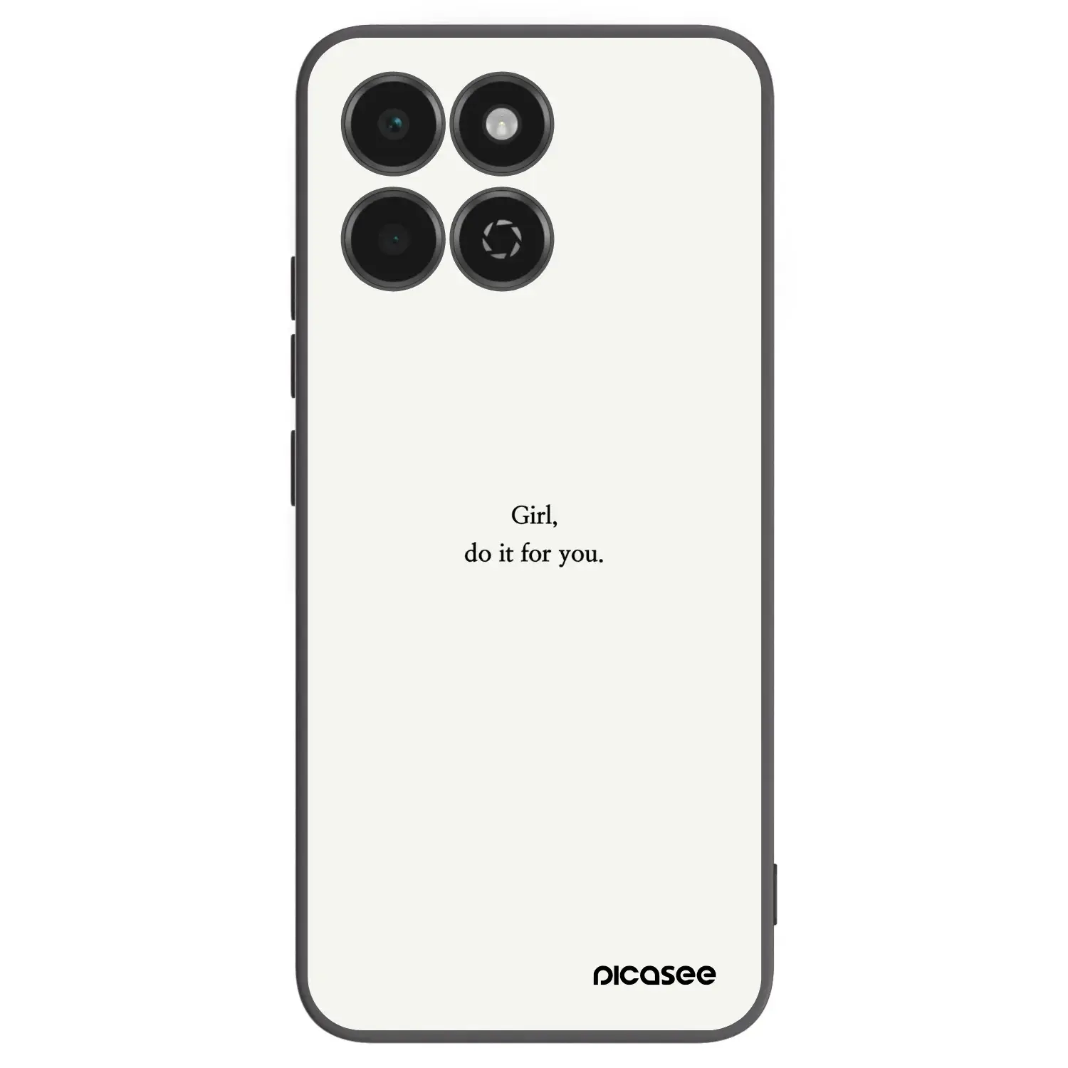Silikonový černý obal pro Honor 200 Smart 5G - Girl, do it for you