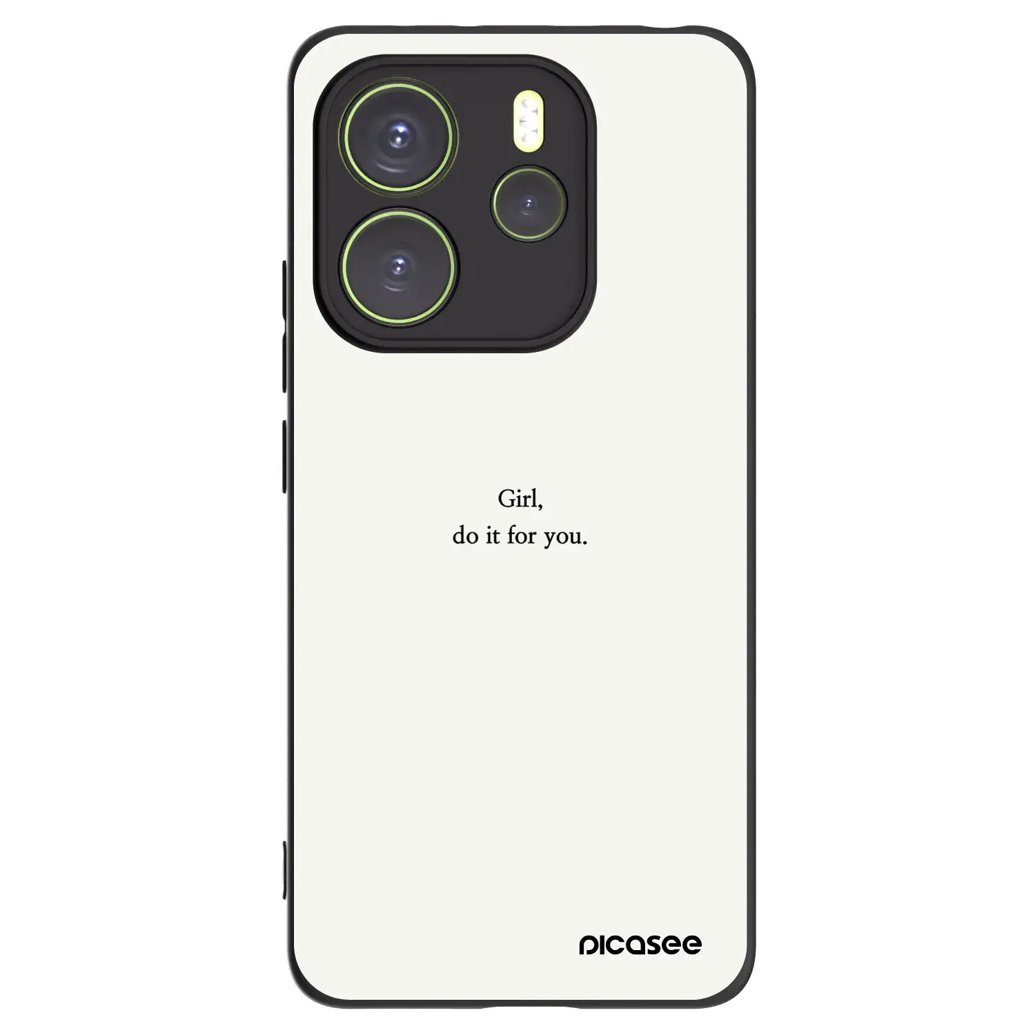 Silikonový černý obal pro Xiaomi Redmi Note 14 4G - Girl, do it for you