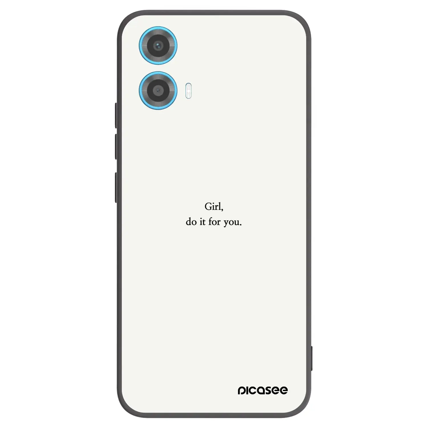 Silikonový černý obal pro Motorola Moto G34 5G - Girl, do it for you