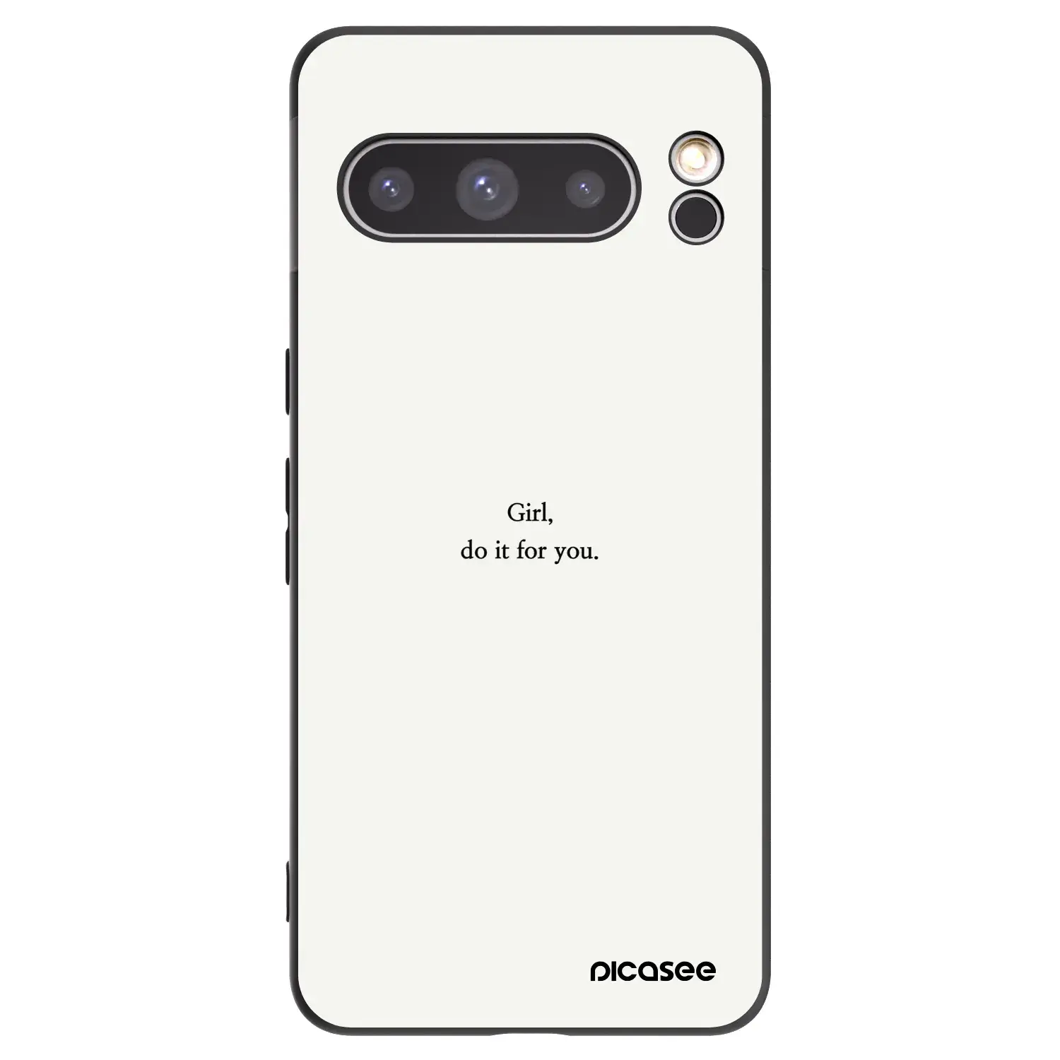 Silikonový černý obal pro Google Pixel 8 Pro - Girl, do it for you