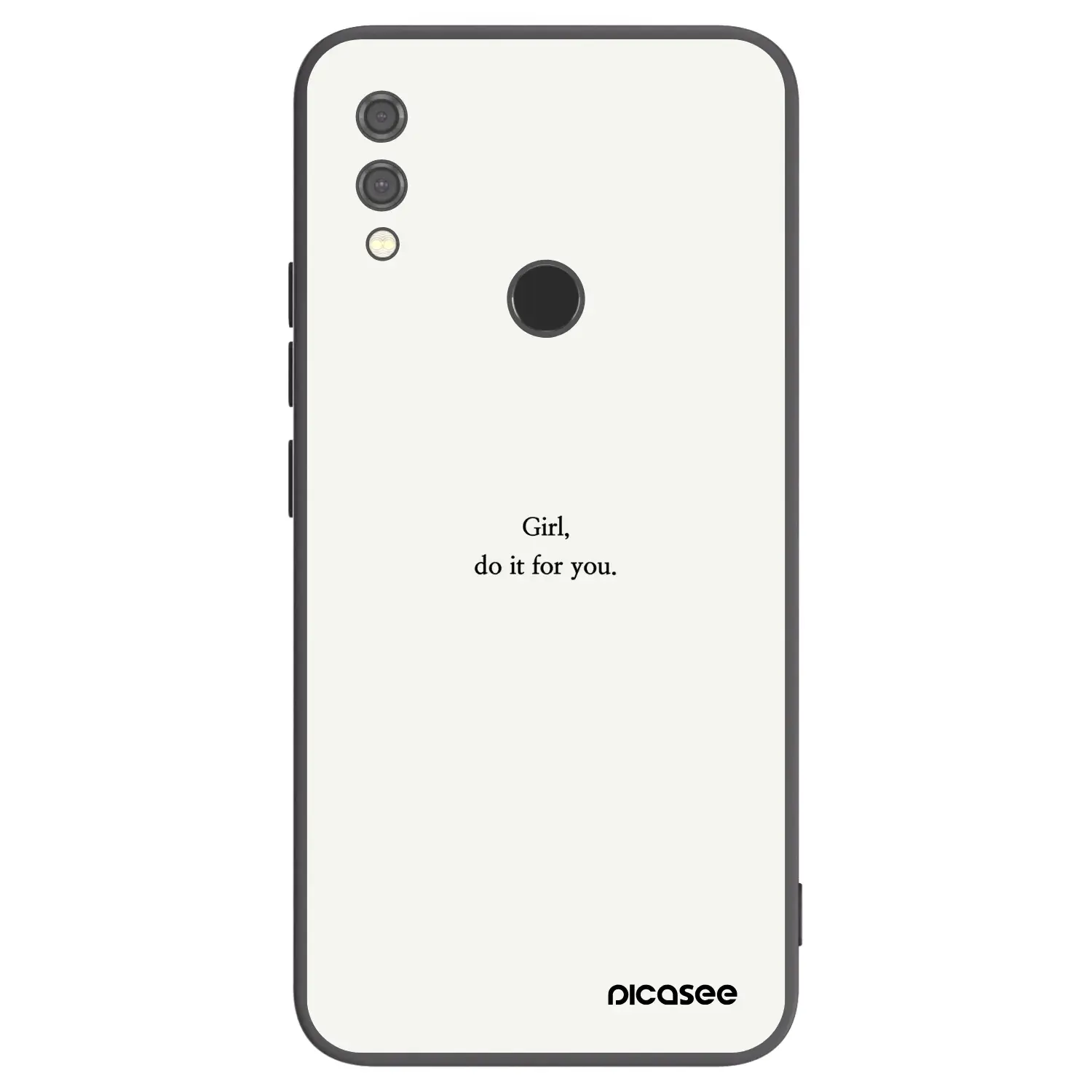 Silikonový černý obal pro Xiaomi Redmi Note 7 - Girl, do it for you
