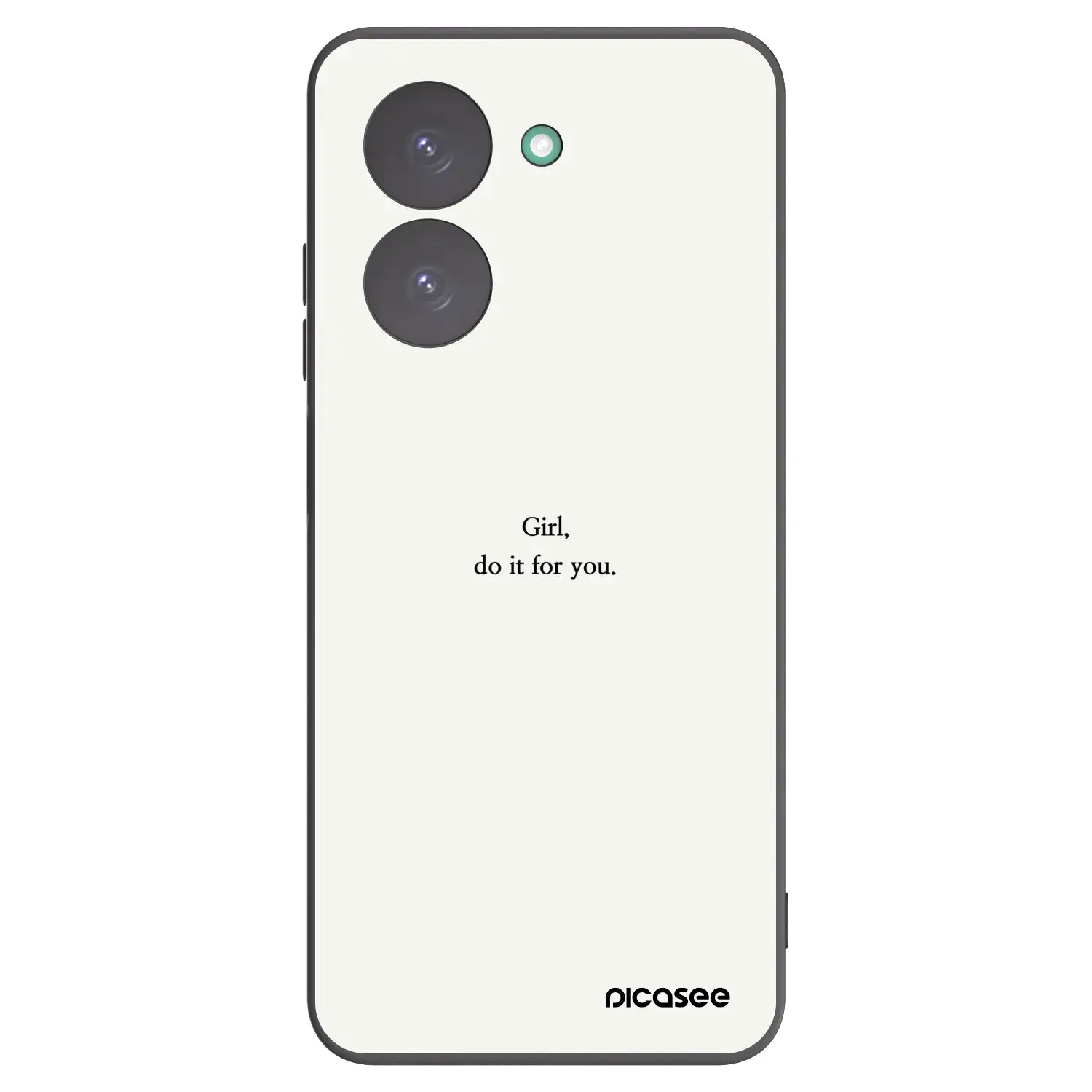 Silikonový černý obal pro Xiaomi Redmi A5 - Girl, do it for you