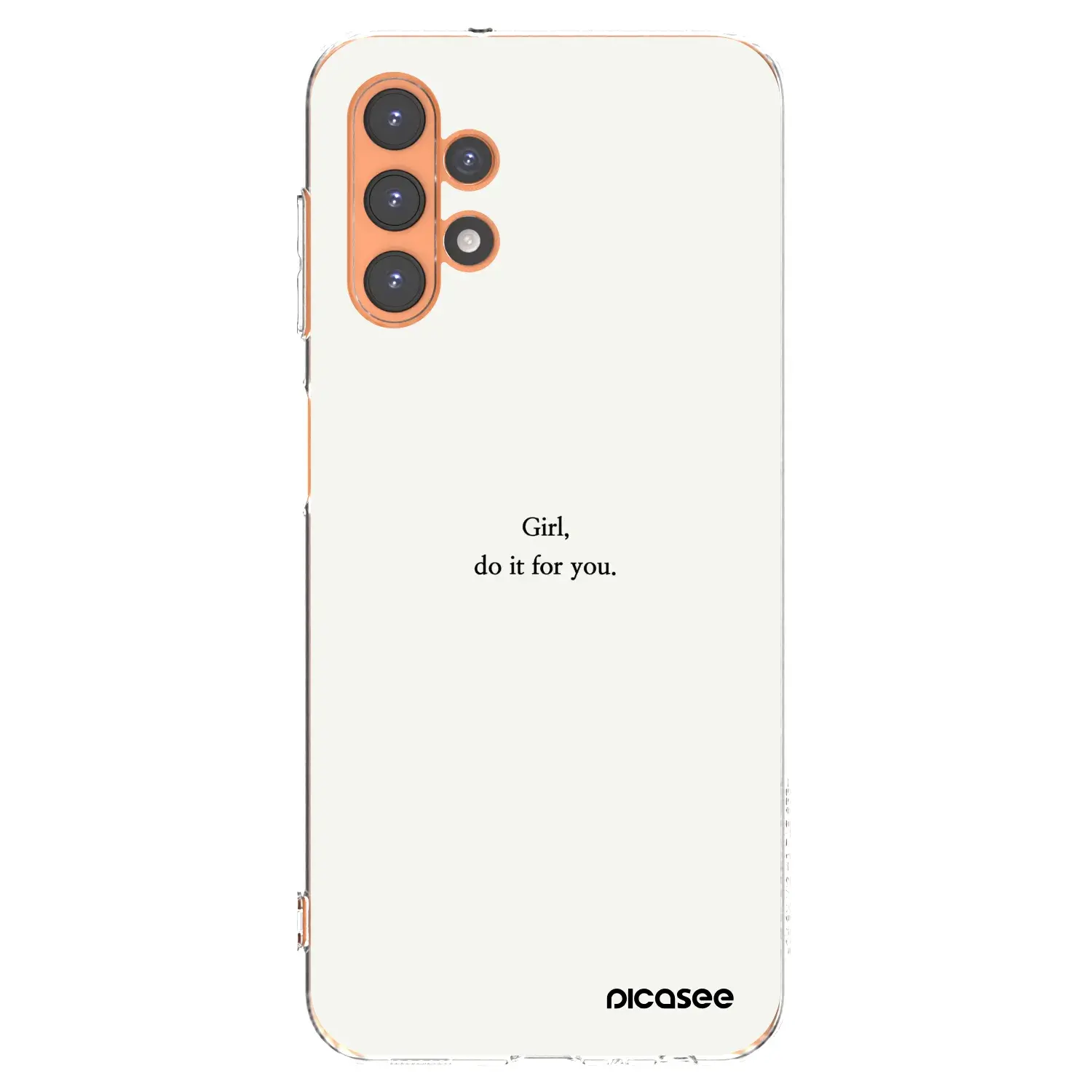 Silikonový průhledný obal pro Samsung Galaxy A13 5G - Girl, do it for you