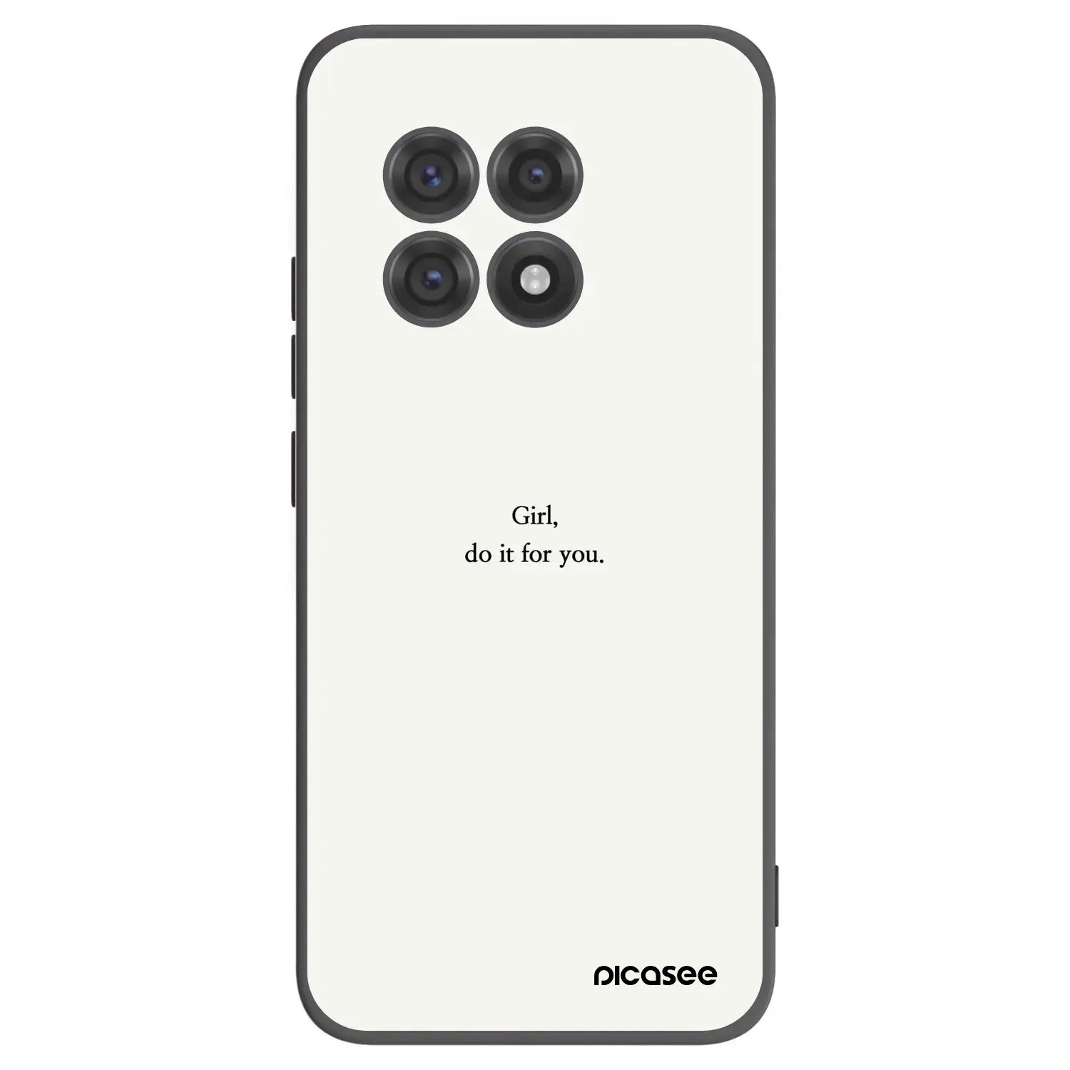 Silikonový černý obal pro OnePlus 13R 5G - Girl, do it for you