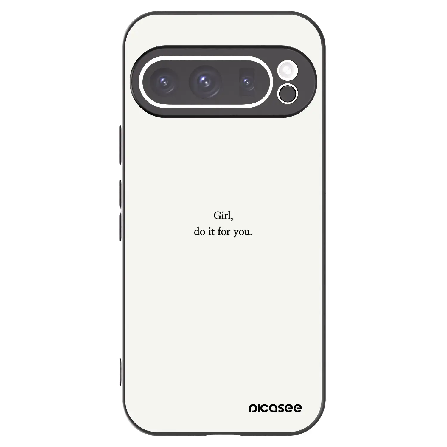 Silikonový černý obal pro Google Pixel 9 Pro XL - Girl, do it for you