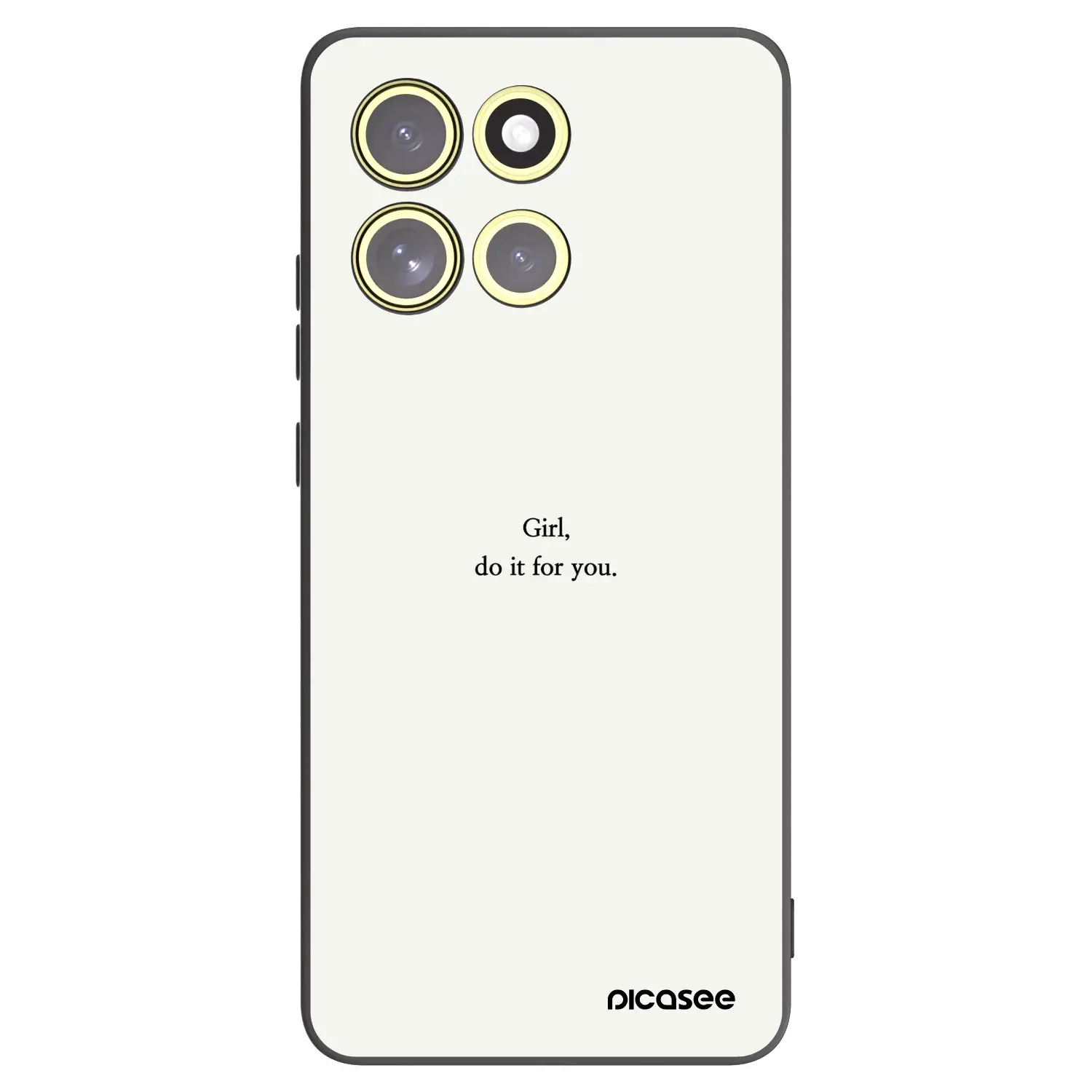Silikonový černý obal pro Motorola Moto G86 5G - Girl, do it for you