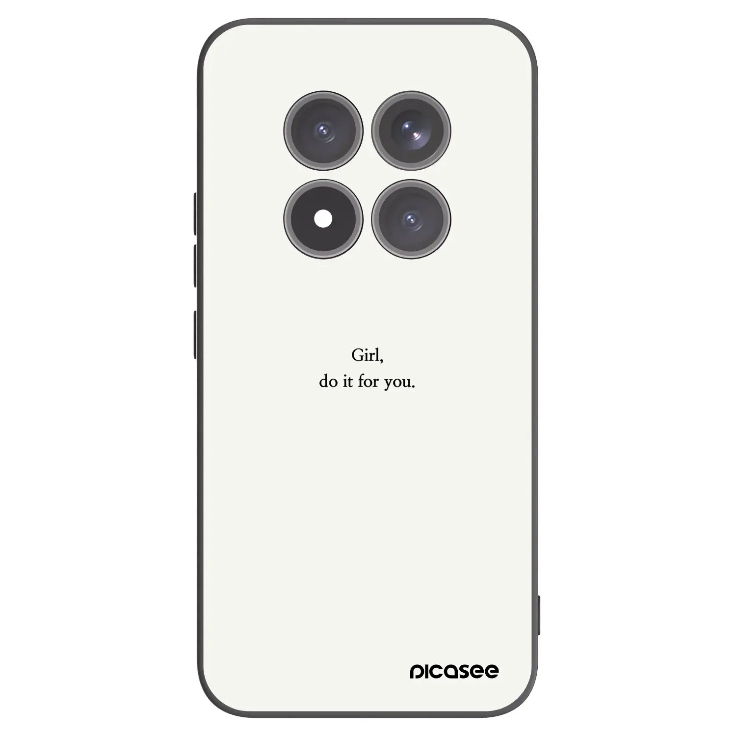 Silikonový černý obal pro Xiaomi Redmi Note 15 Pro+ - Girl, do it for you