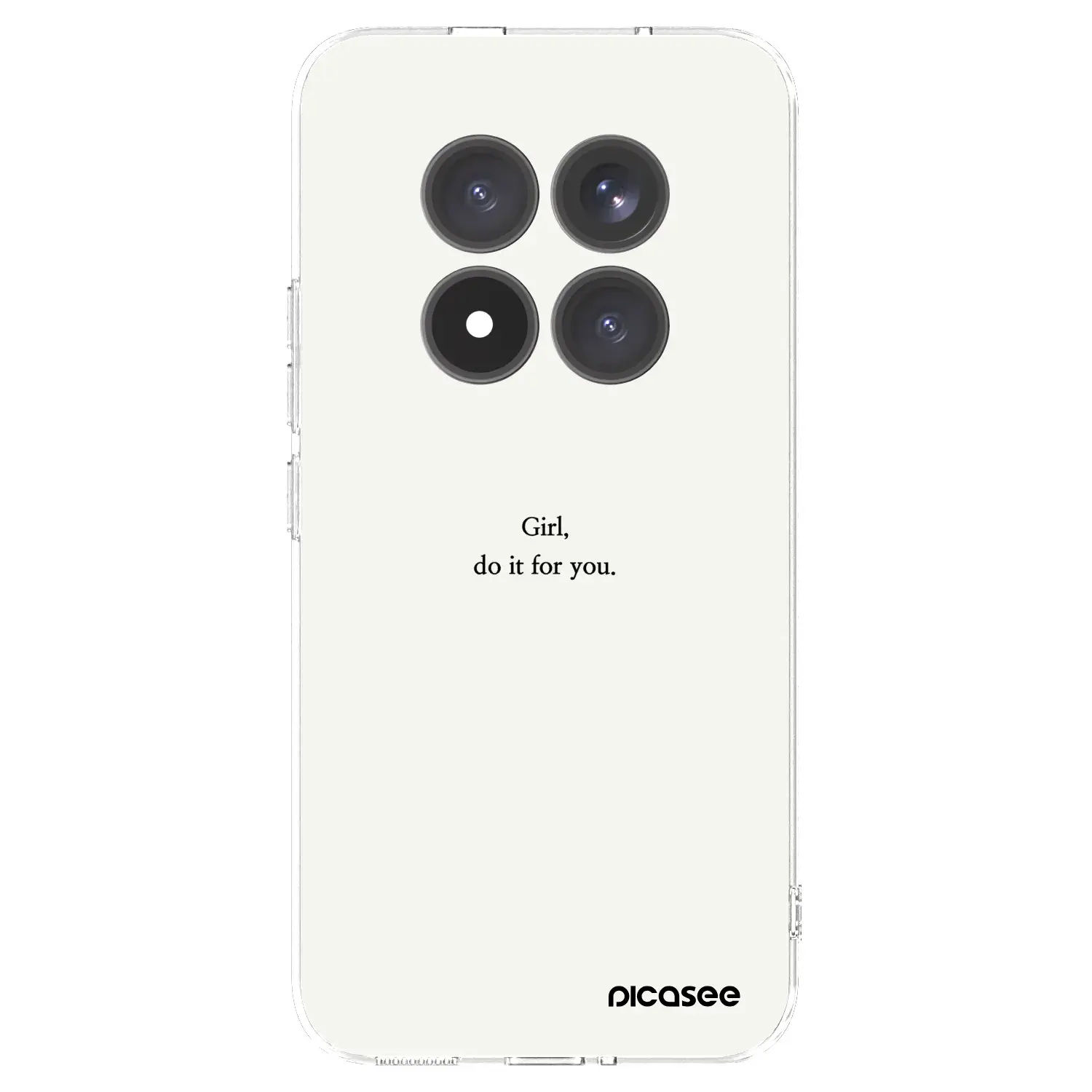 Silikonový průhledný obal pro Xiaomi Redmi Note 15 Pro+ - Girl, do it for you