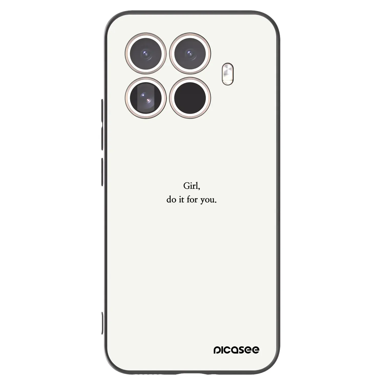 Silikonový černý obal pro Xiaomi 15T Pro - Girl, do it for you