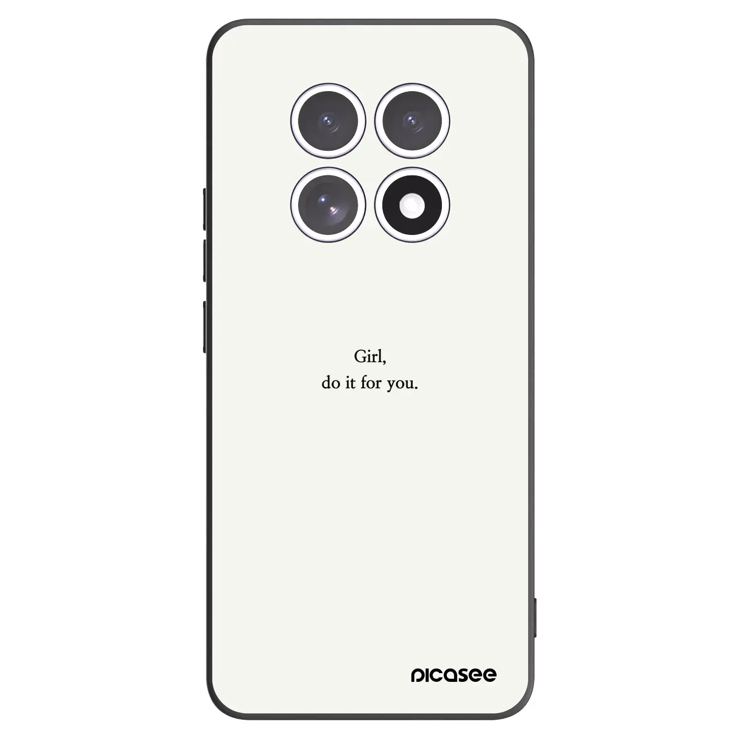 Silikonový černý obal pro Xiaomi Redmi Note 15 4G - Girl, do it for you