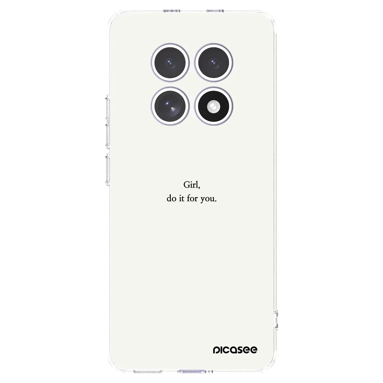 Silikonový průhledný obal pro Xiaomi Redmi Note 15 4G - Girl, do it for you