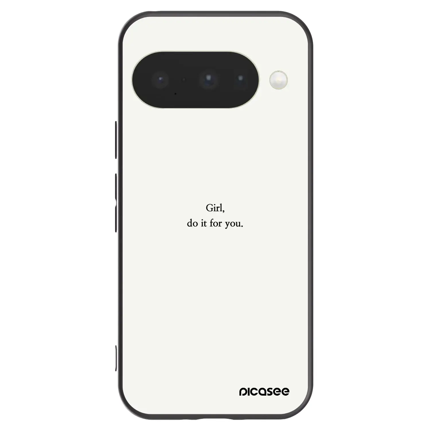 Silikonový černý obal pro Google Pixel 10 - Girl, do it for you