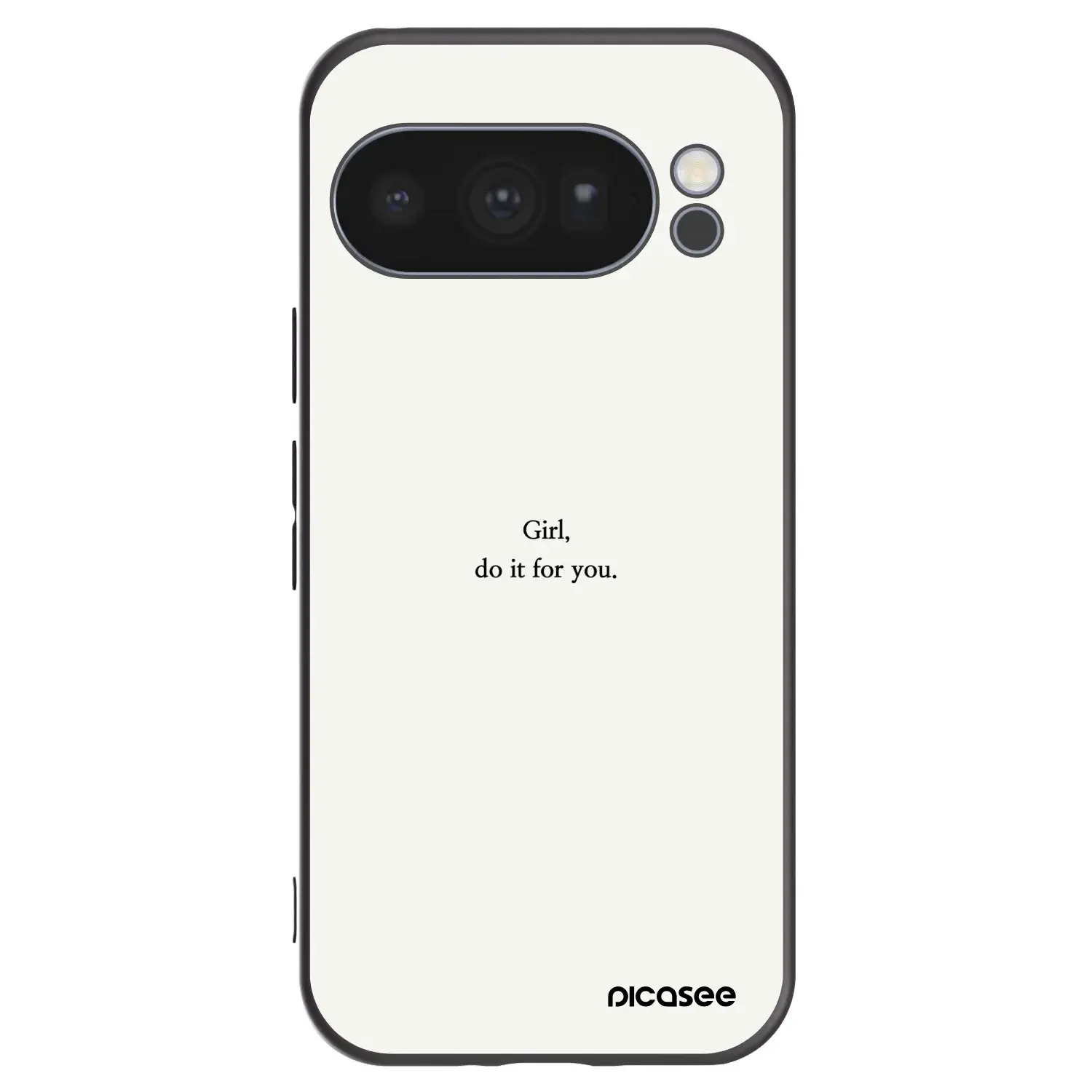 Silikonový černý obal pro Google Pixel 10 Pro - Girl, do it for you
