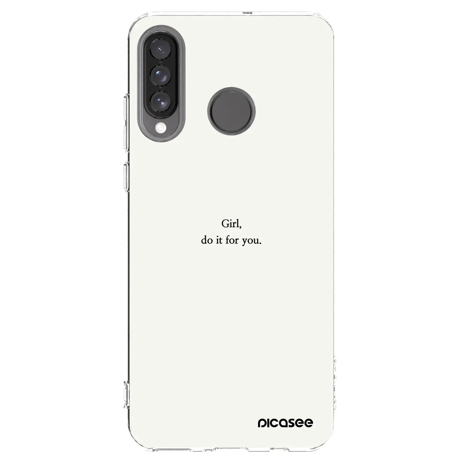 Silikonový průhledný obal pro Huawei P30 Lite - Girl, do it for you