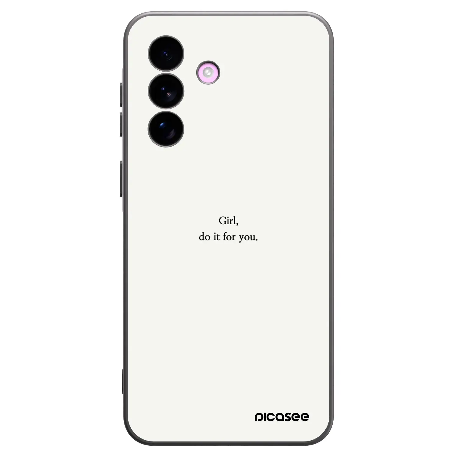 Silikonový černý obal pro Samsung Galaxy A57 5G - Girl, do it for you