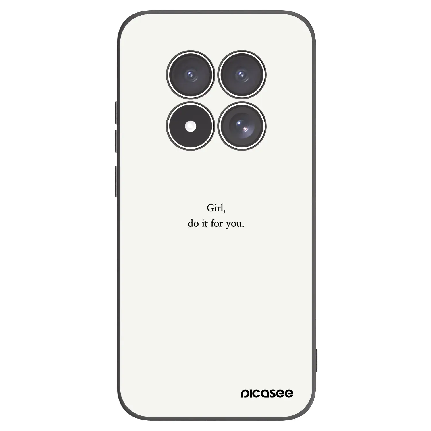 Silikonový černý obal pro Xiaomi Redmi Note 15 Pro 5G - Girl, do it for you