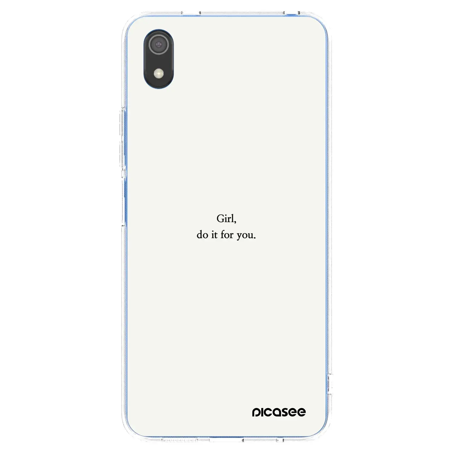 Silikonový průhledný obal pro Xiaomi Redmi 7A - Girl, do it for you