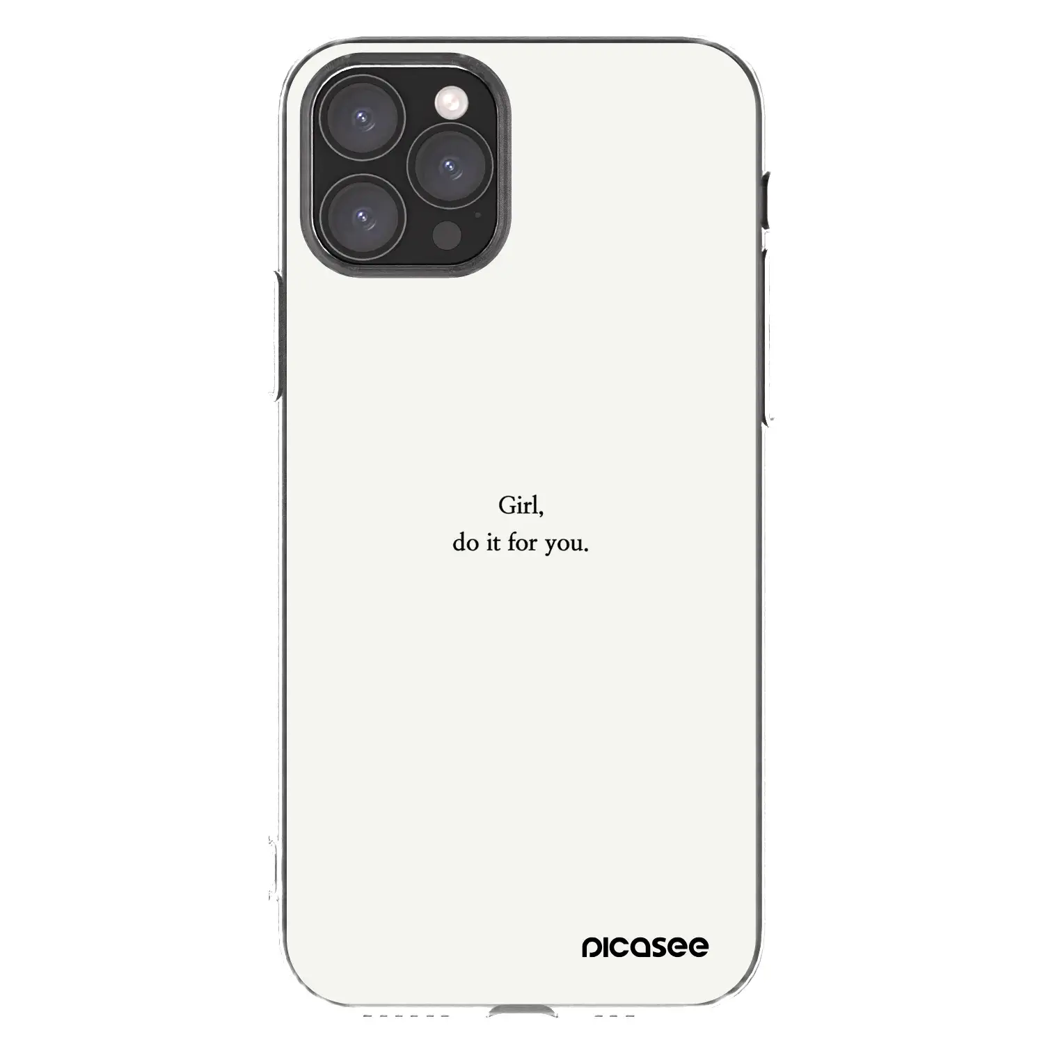 Silikonový průhledný obal pro Apple iPhone 11 Pro - Girl, do it for you