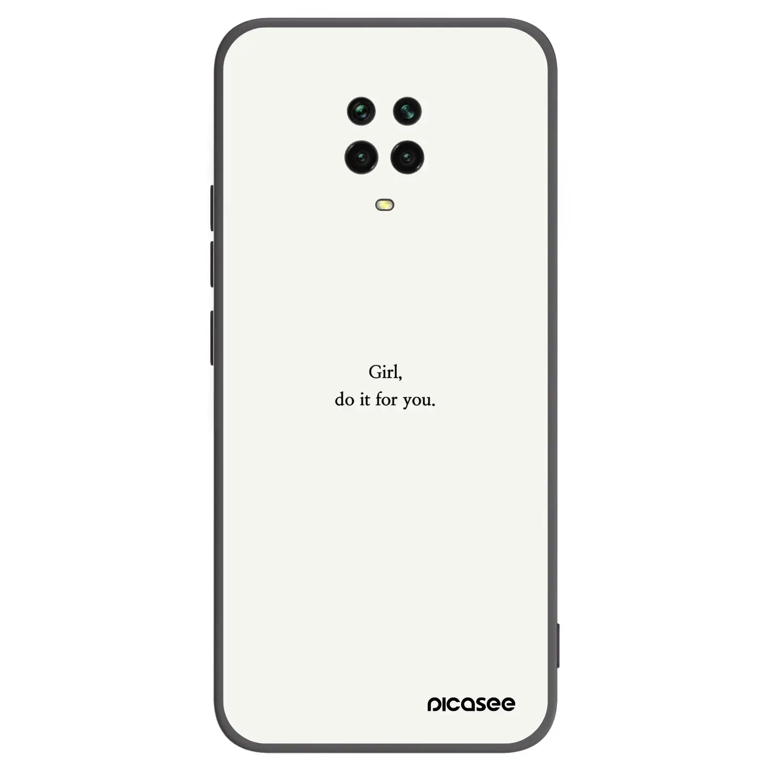 Silikonový černý obal pro Xiaomi Redmi Note 9 Pro - Girl, do it for you