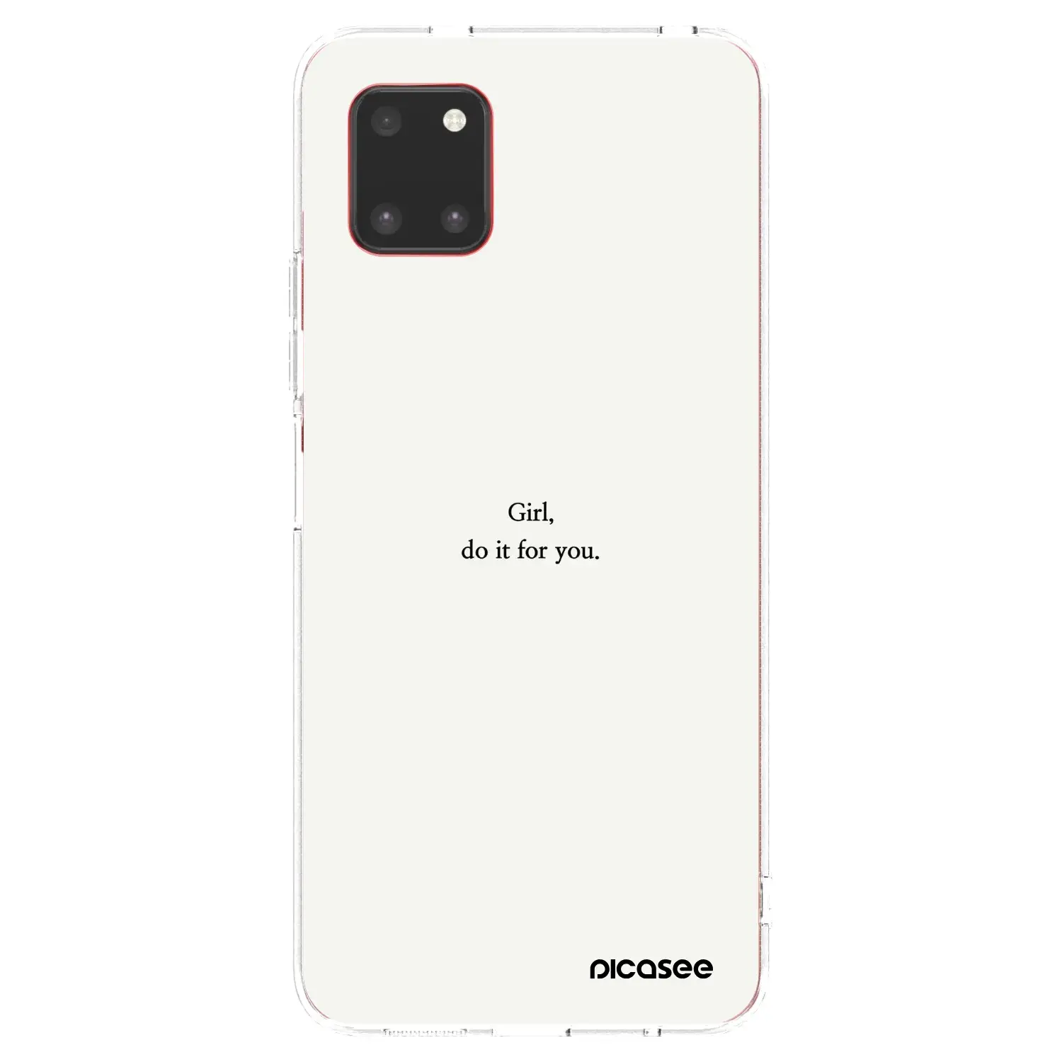 Silikonový průhledný obal pro Samsung Galaxy Note 10 Lite N770F - Girl, do it for you