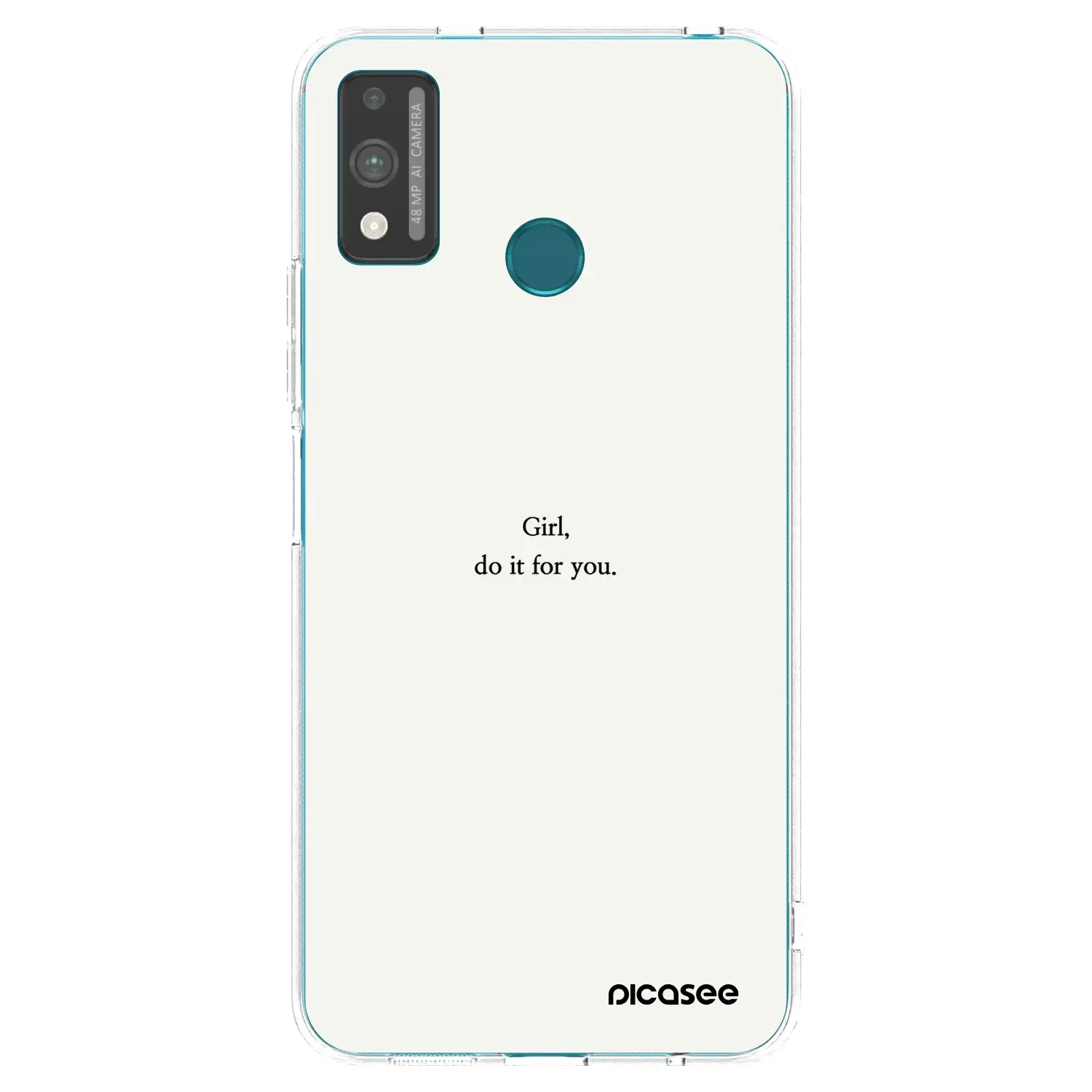 Silikonový průhledný obal pro Honor 9X Lite - Girl, do it for you