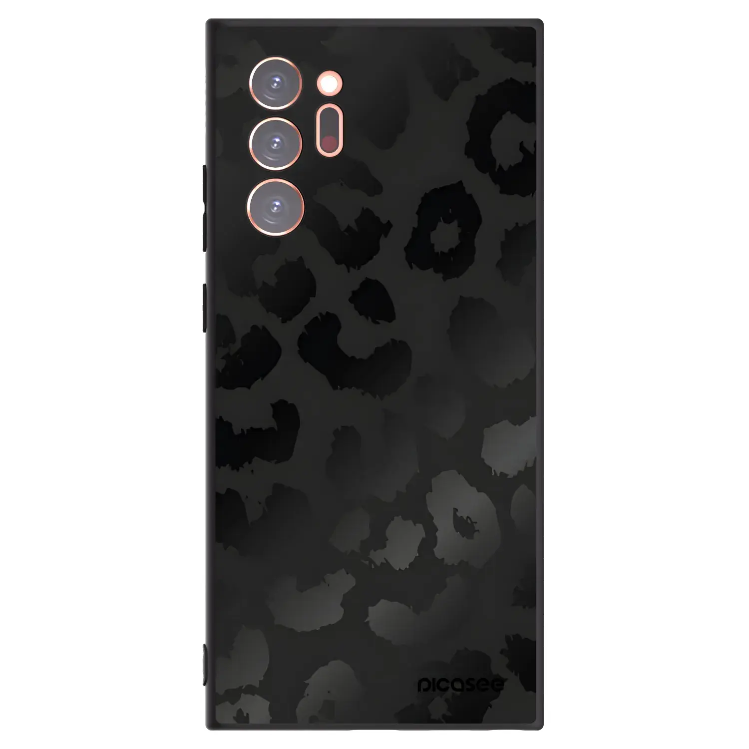 Silikonový černý obal pro Samsung Galaxy Note 20 Ultra - Midnight Leopard